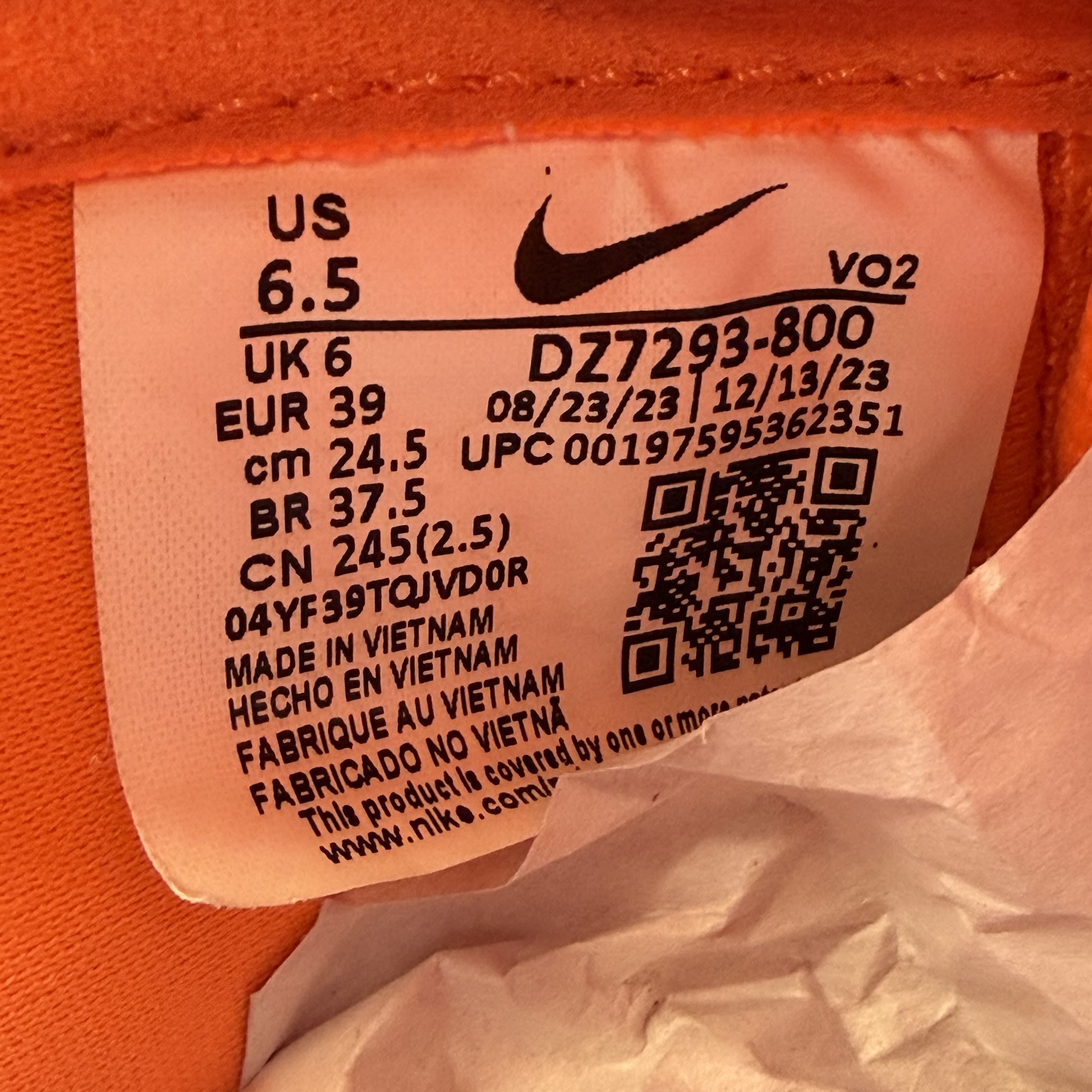 SP14518 Nike Hot Step 2 Drake NOCTA Total Orange