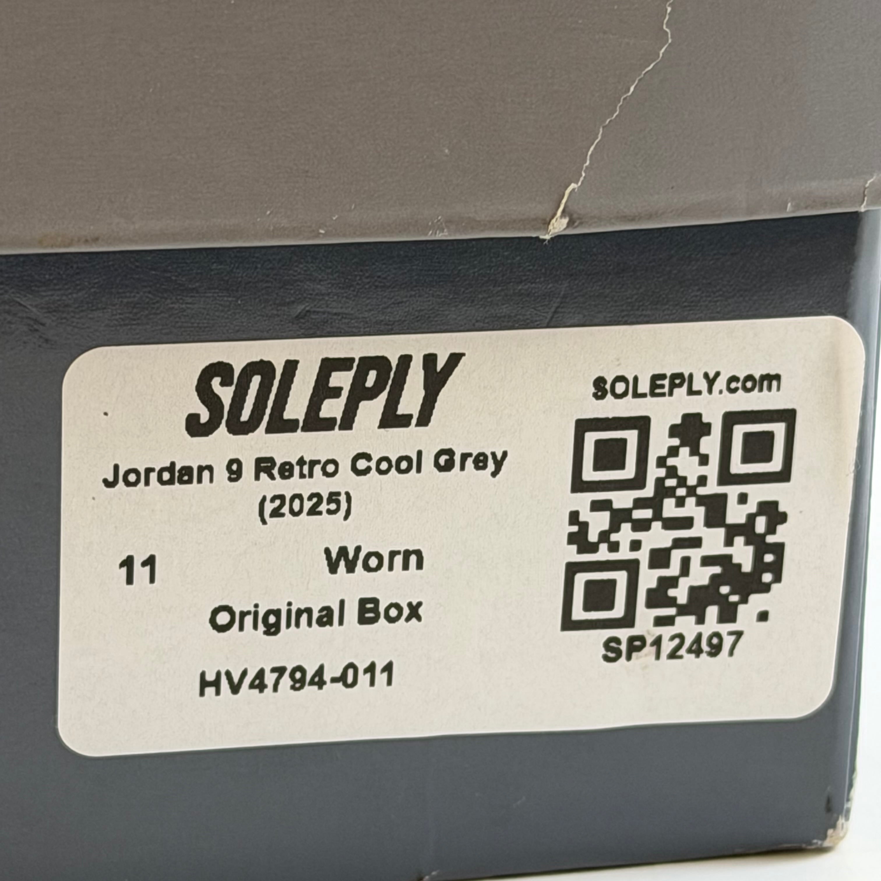 [SP12497] Jordan 9 Retro Cool Grey (2025)