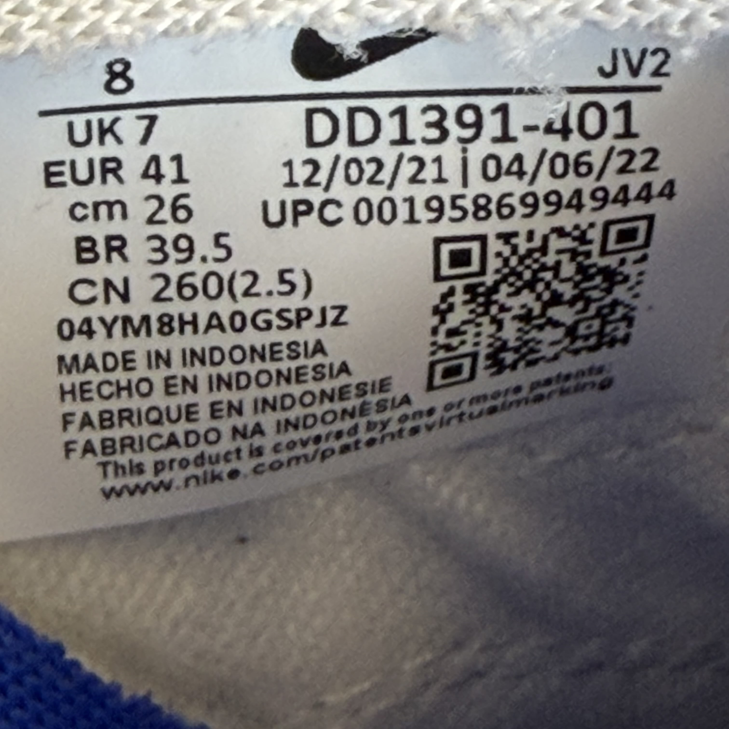 657332 Nike Dunk Low Racer Blue White