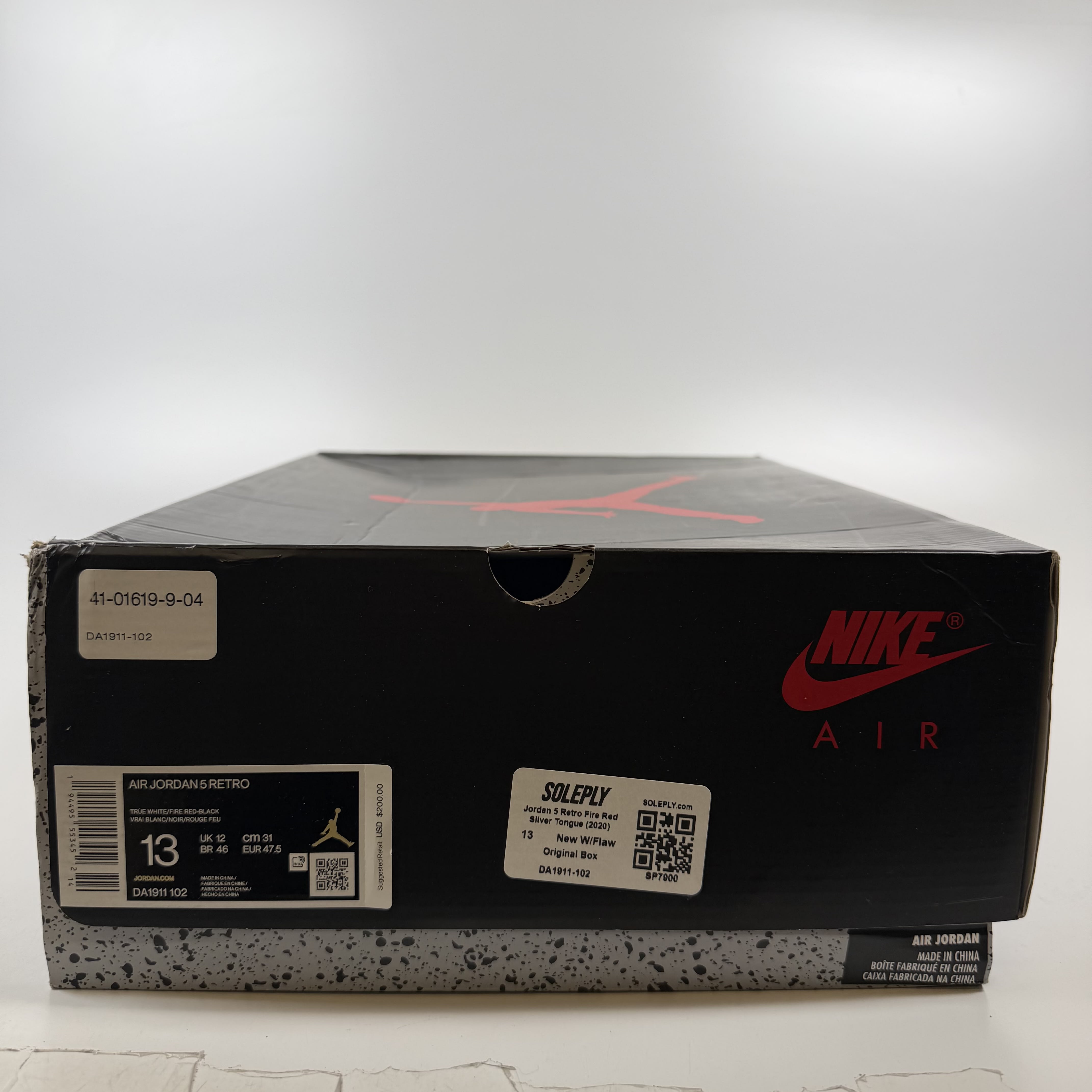 SP7900 Jordan 5 Retro Fire Red Silver Tongue (2020)
