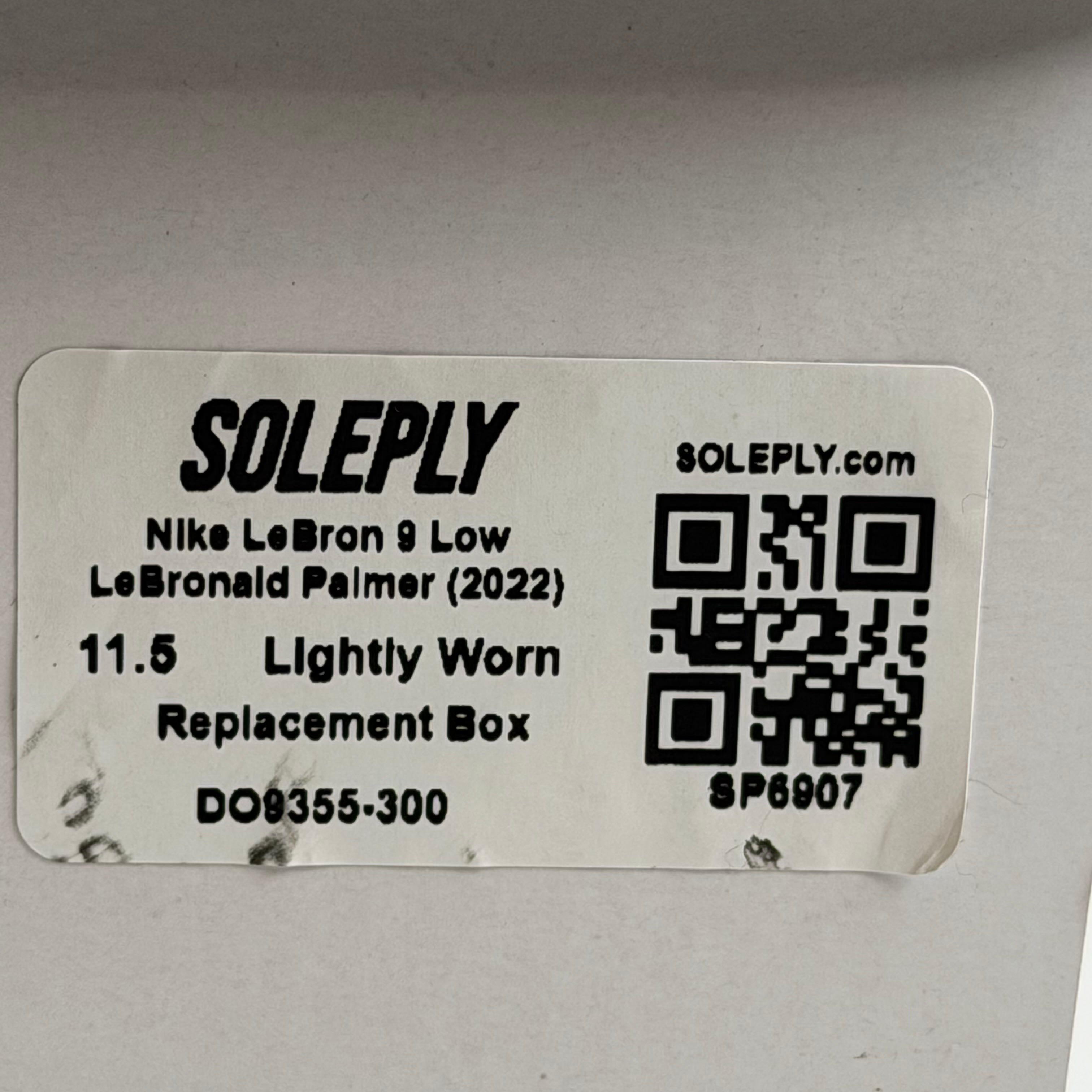 SP6907 Nike LeBron 9 Low LeBronald Palmer (2022)