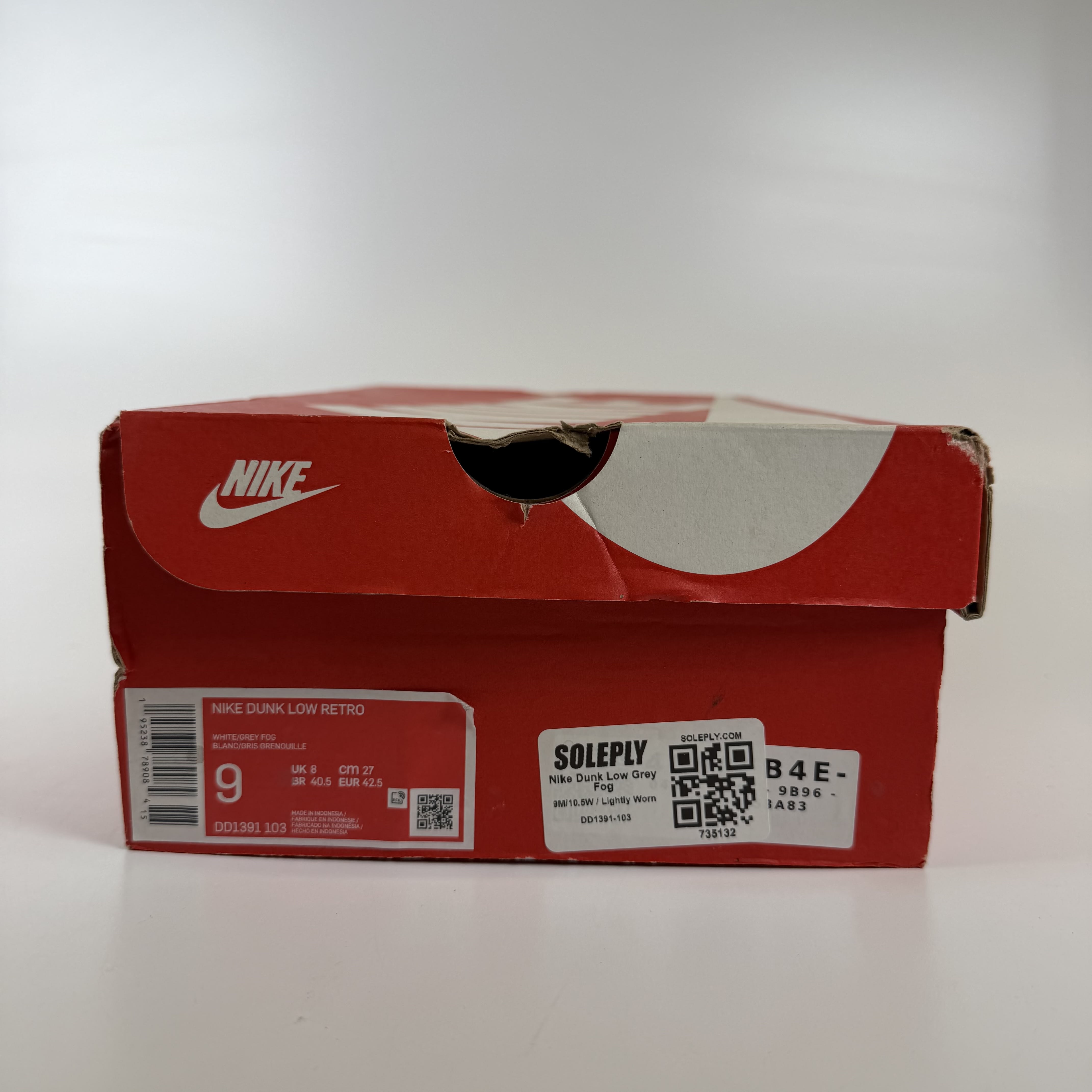 735132 Nike Dunk Low Grey Fog