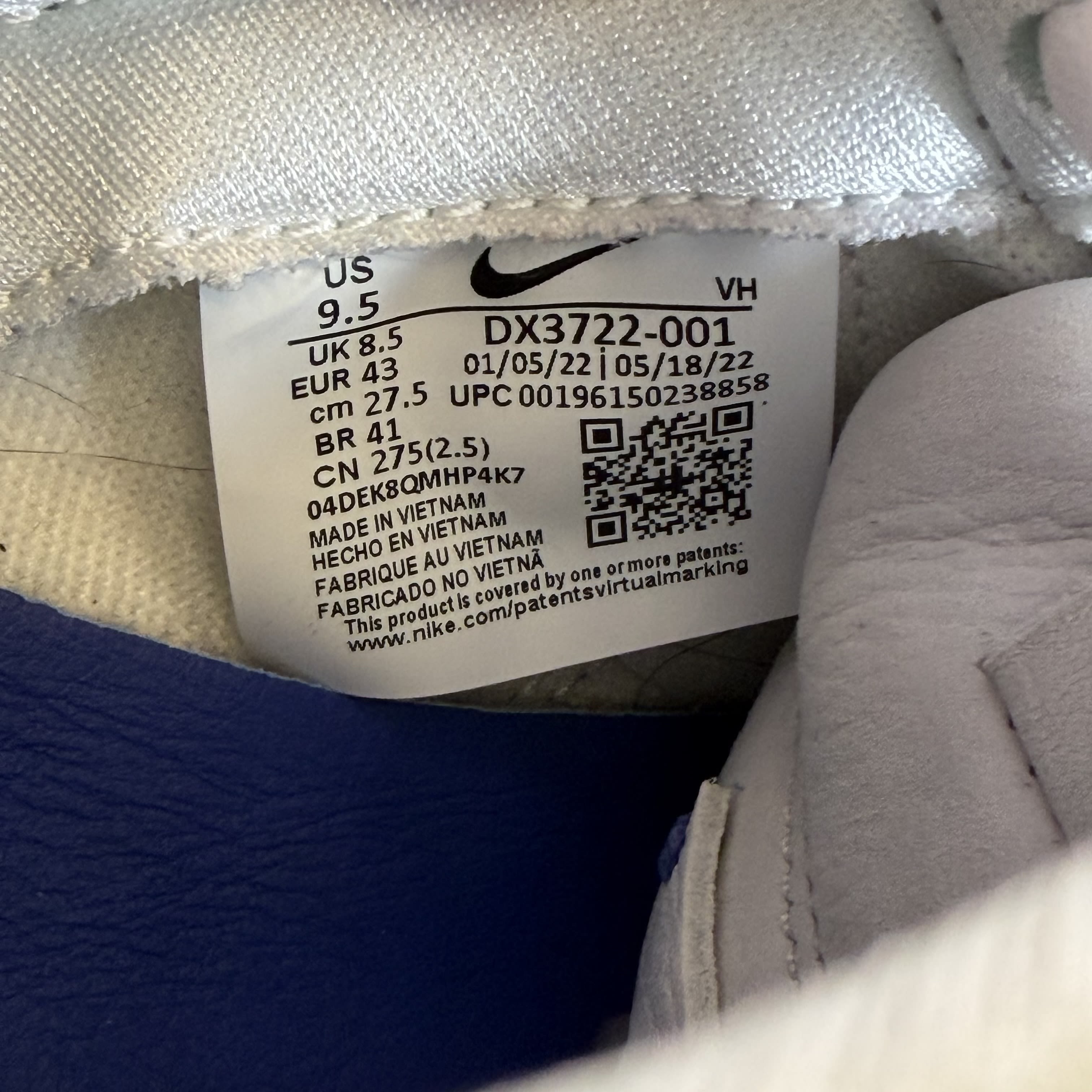 711982 Nike Dunk Low Wolf Grey Pure Platinum