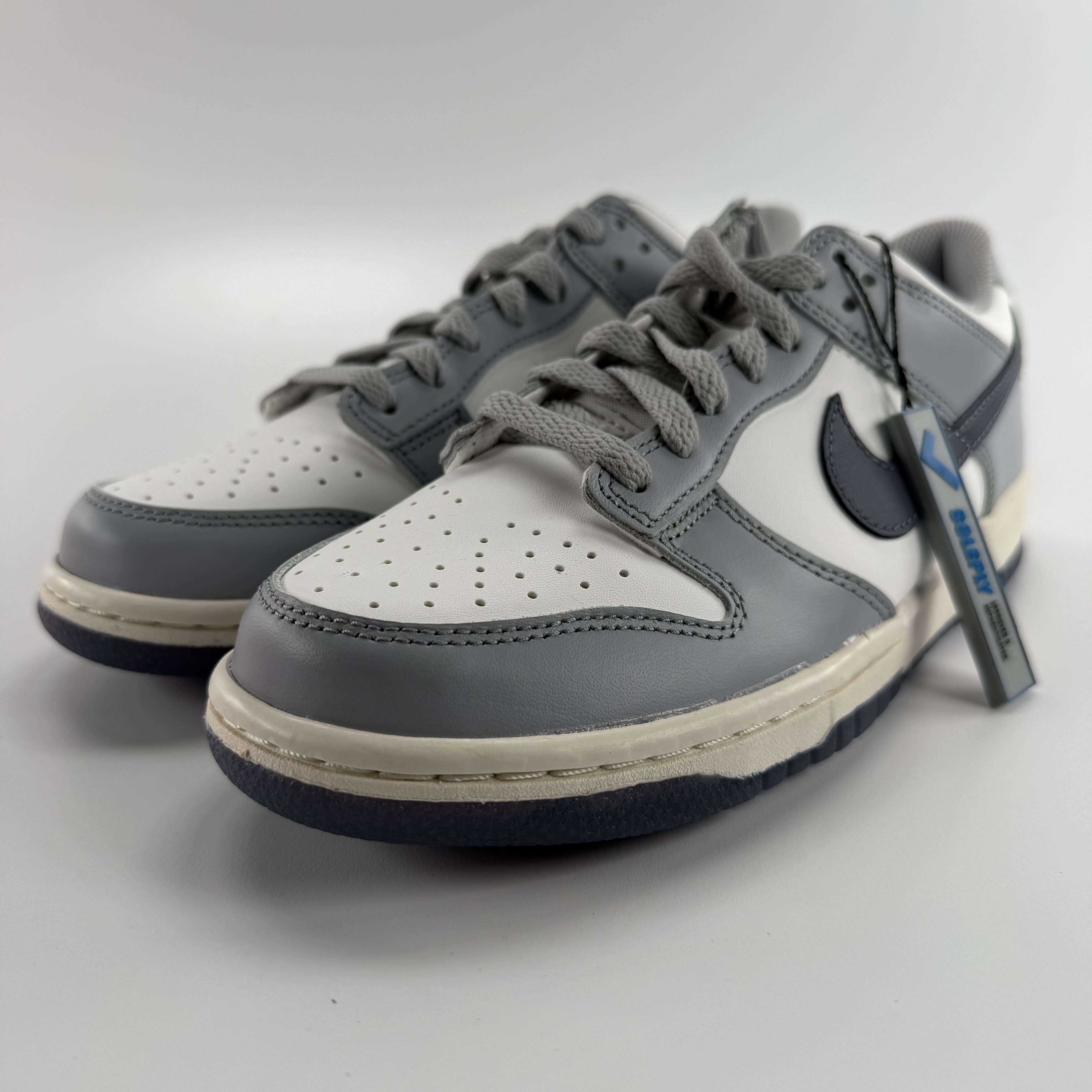 268074 Nike Dunk Low Platinum Tint Light Carbon (GS)