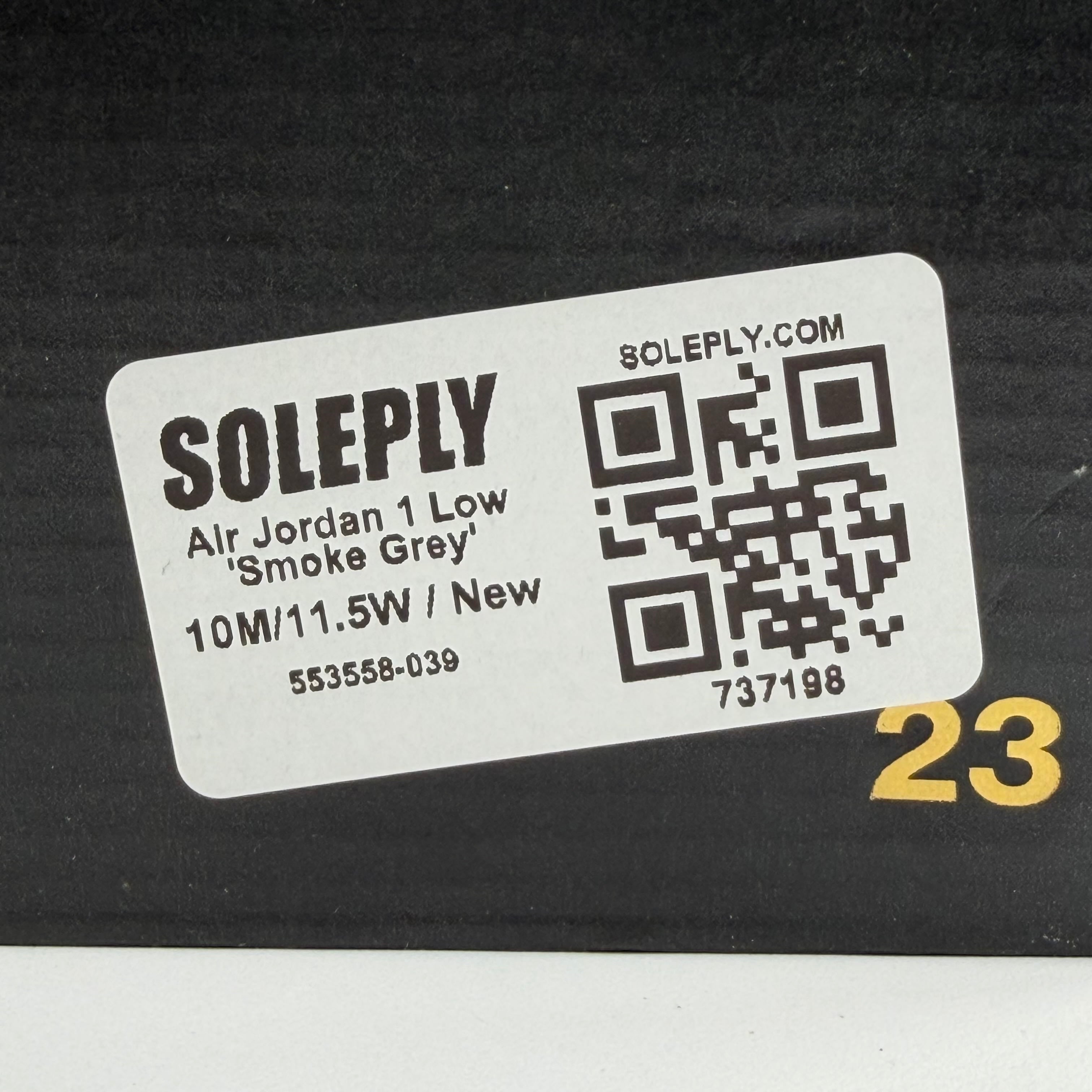 737198 Air Jordan 1 Low 'Smoke Grey'