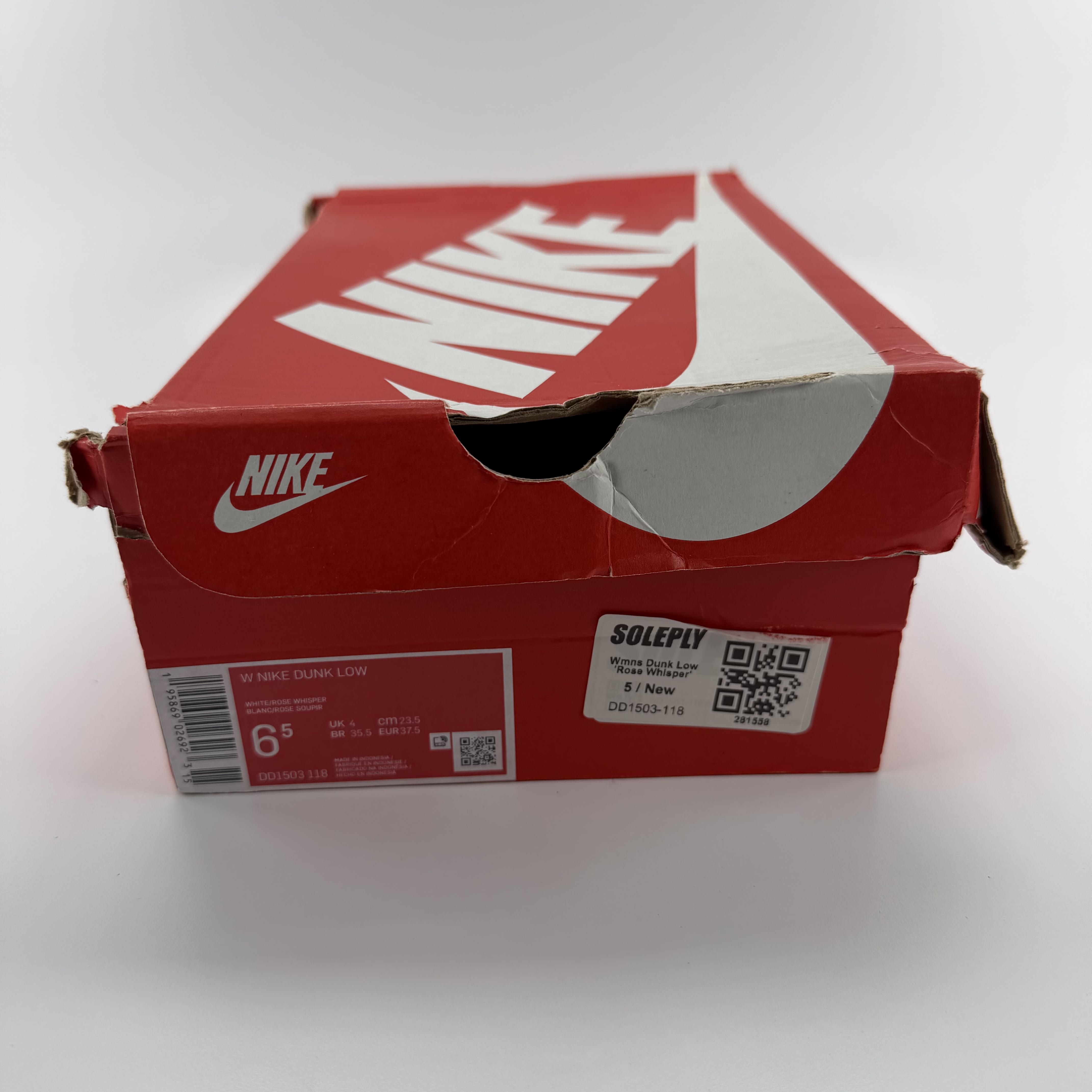 281558 Nike Dunk Low Rose Whisper (Women's)