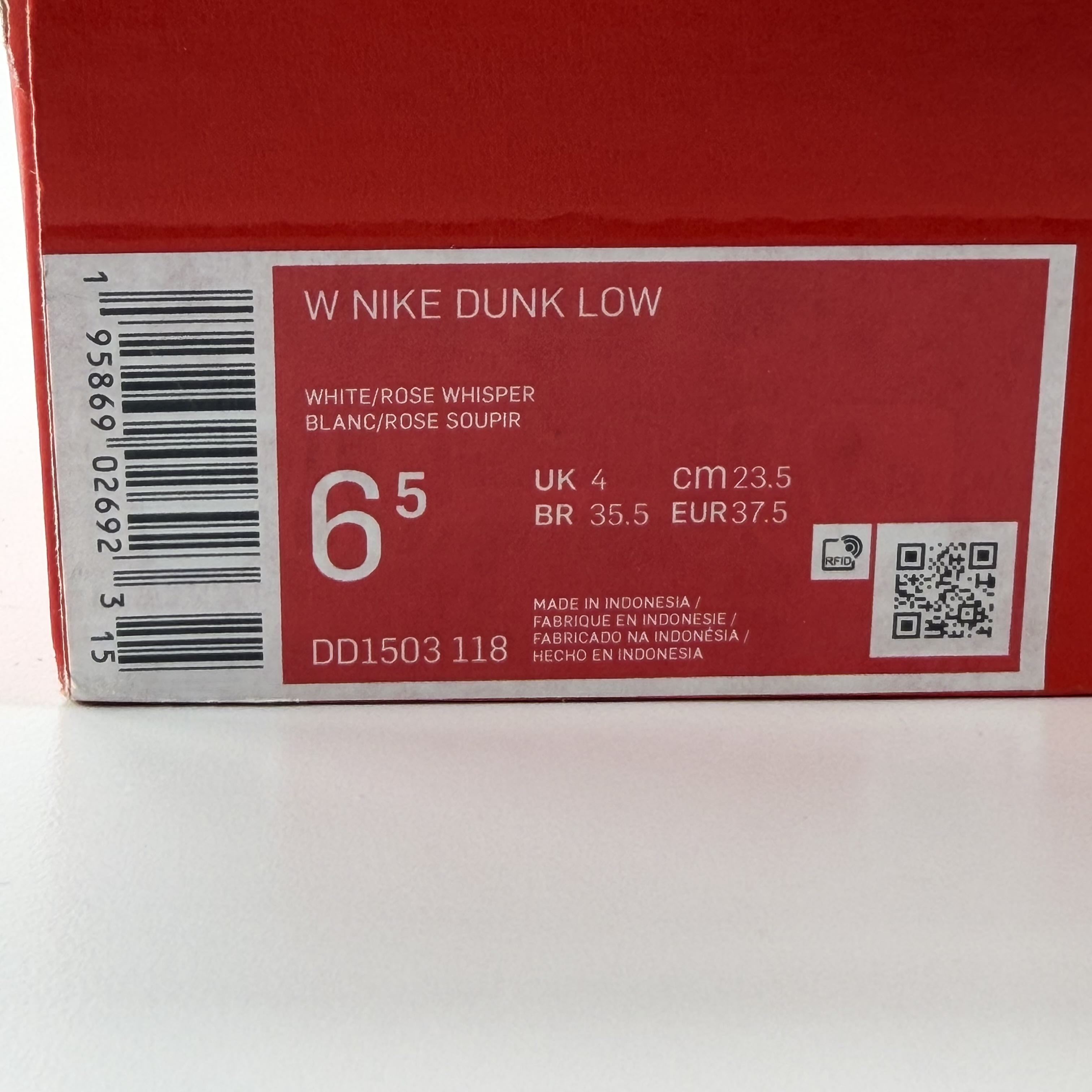 281558 Nike Dunk Low Rose Whisper (Women's)