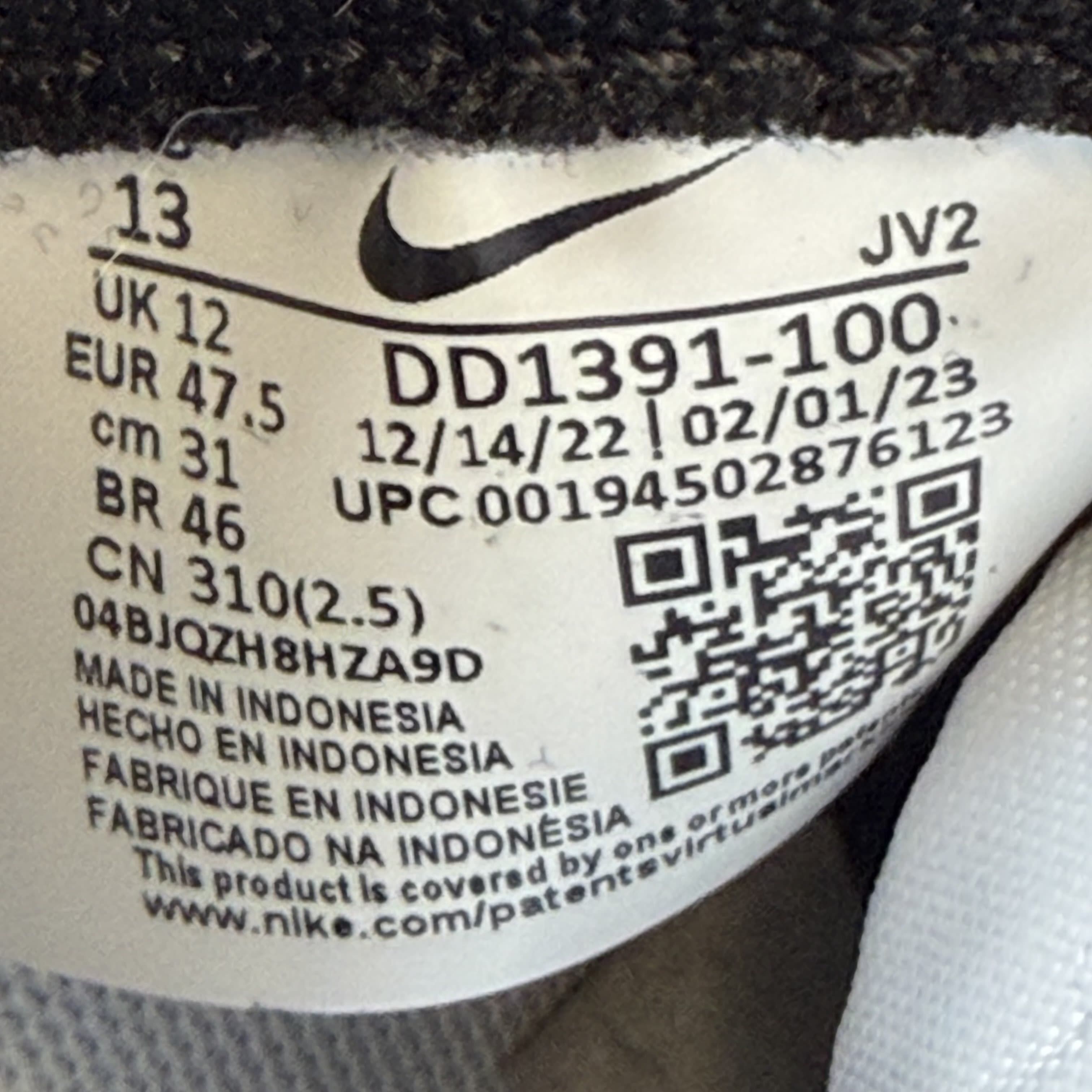 [SP9000] Nike Dunk Low Retro White Black Panda