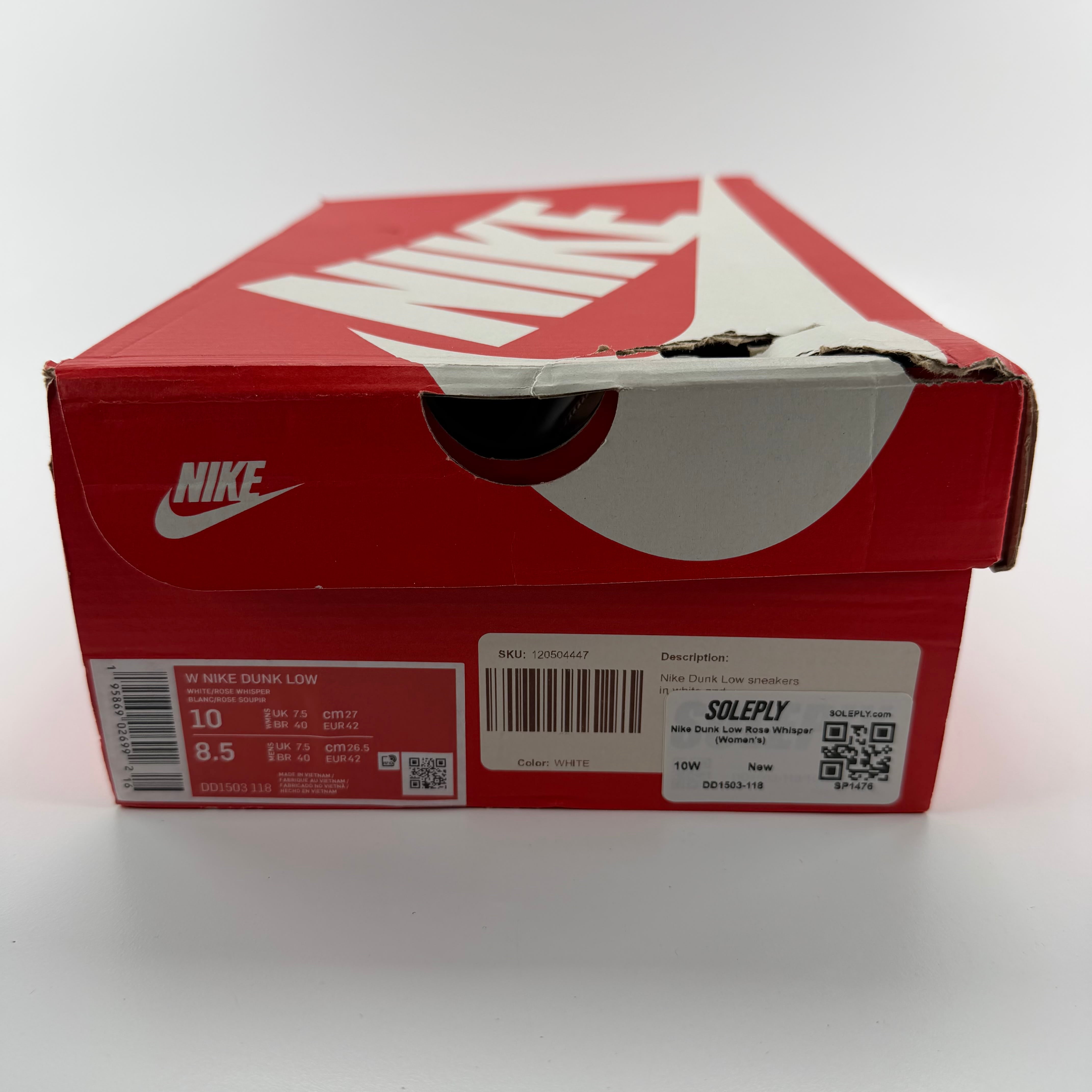 SP1476 Nike Dunk Low Rose Whisper (Women's)