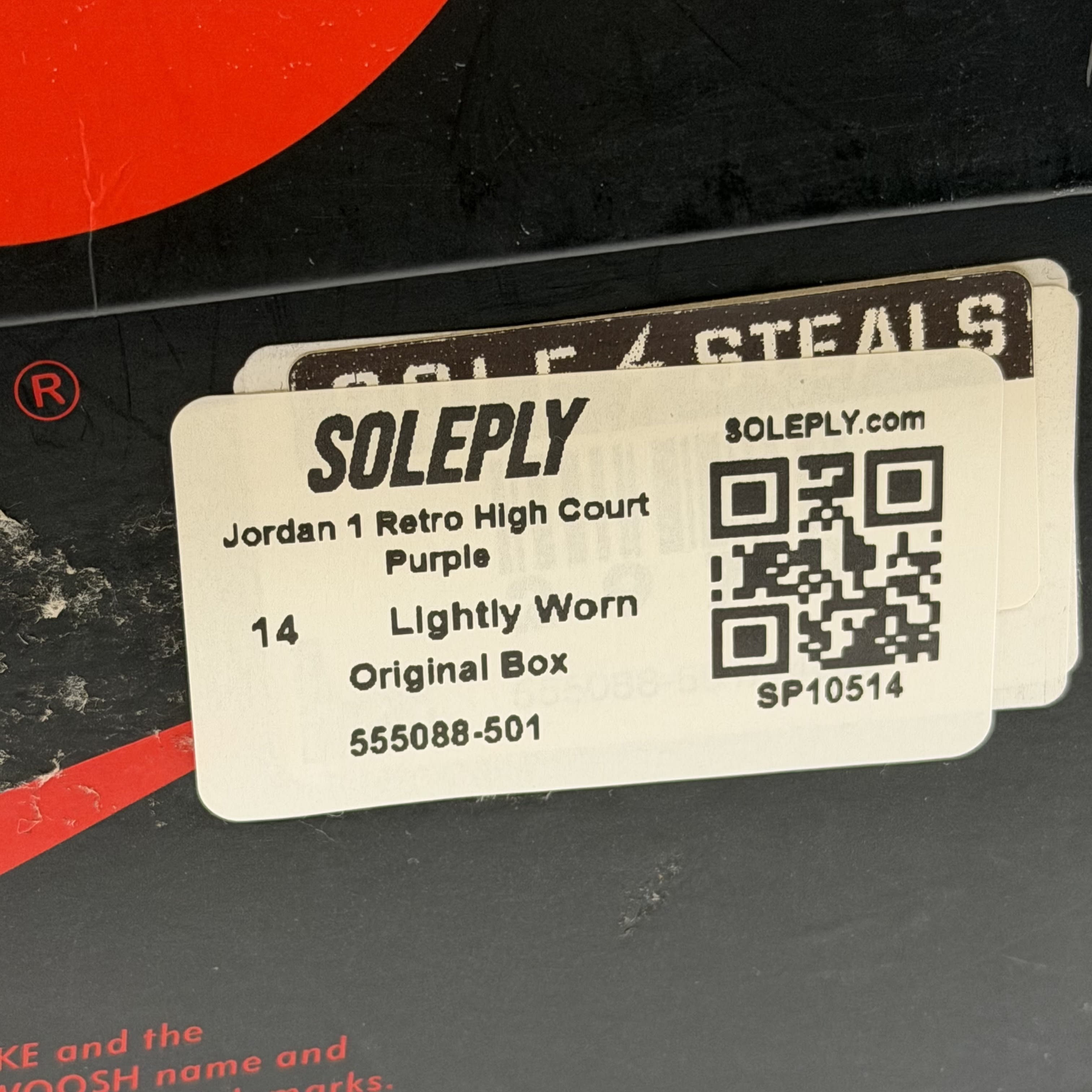 SP10514 Jordan 1 Retro High Court Purple