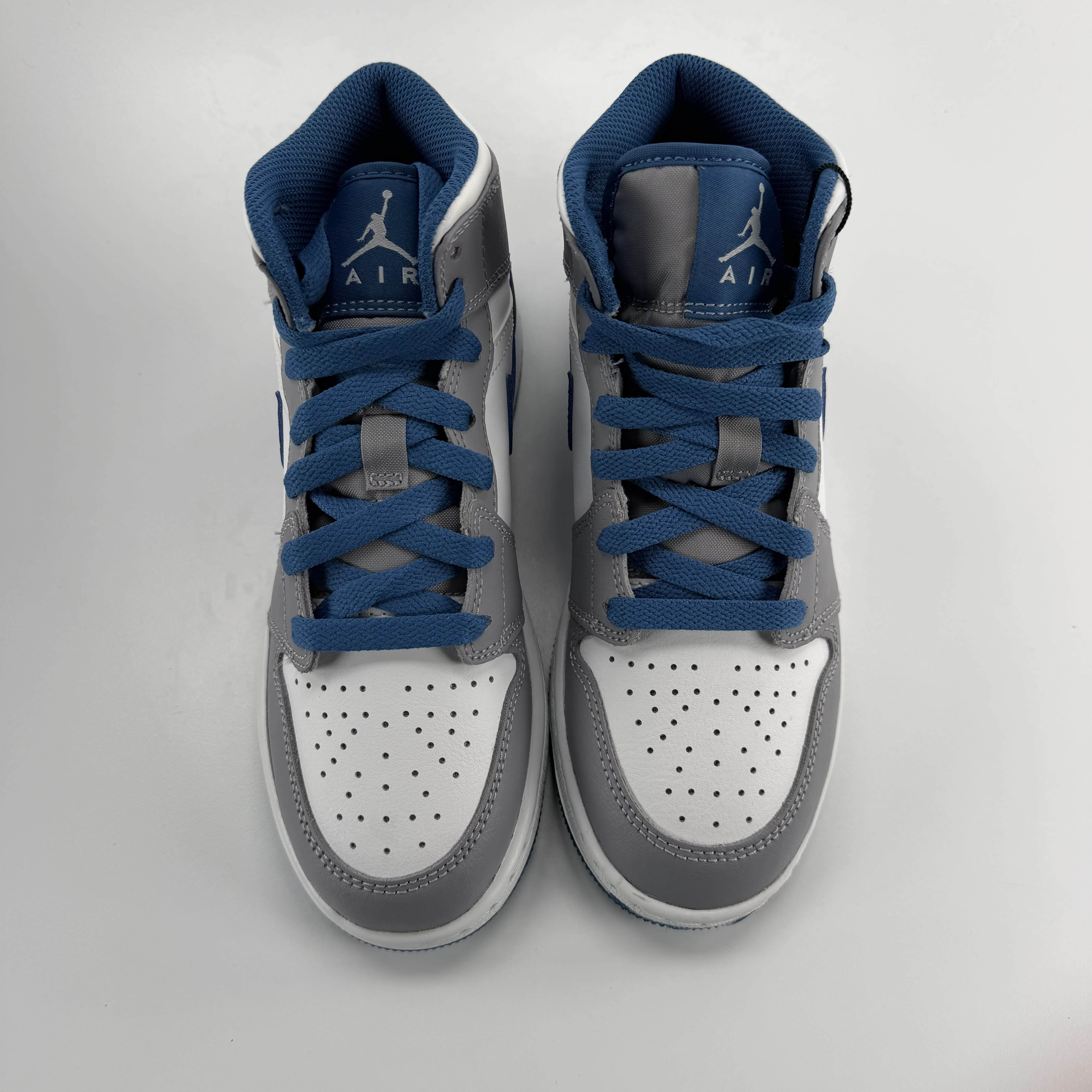 416492 Jordan 1 Mid True Blue Cement (GS)
