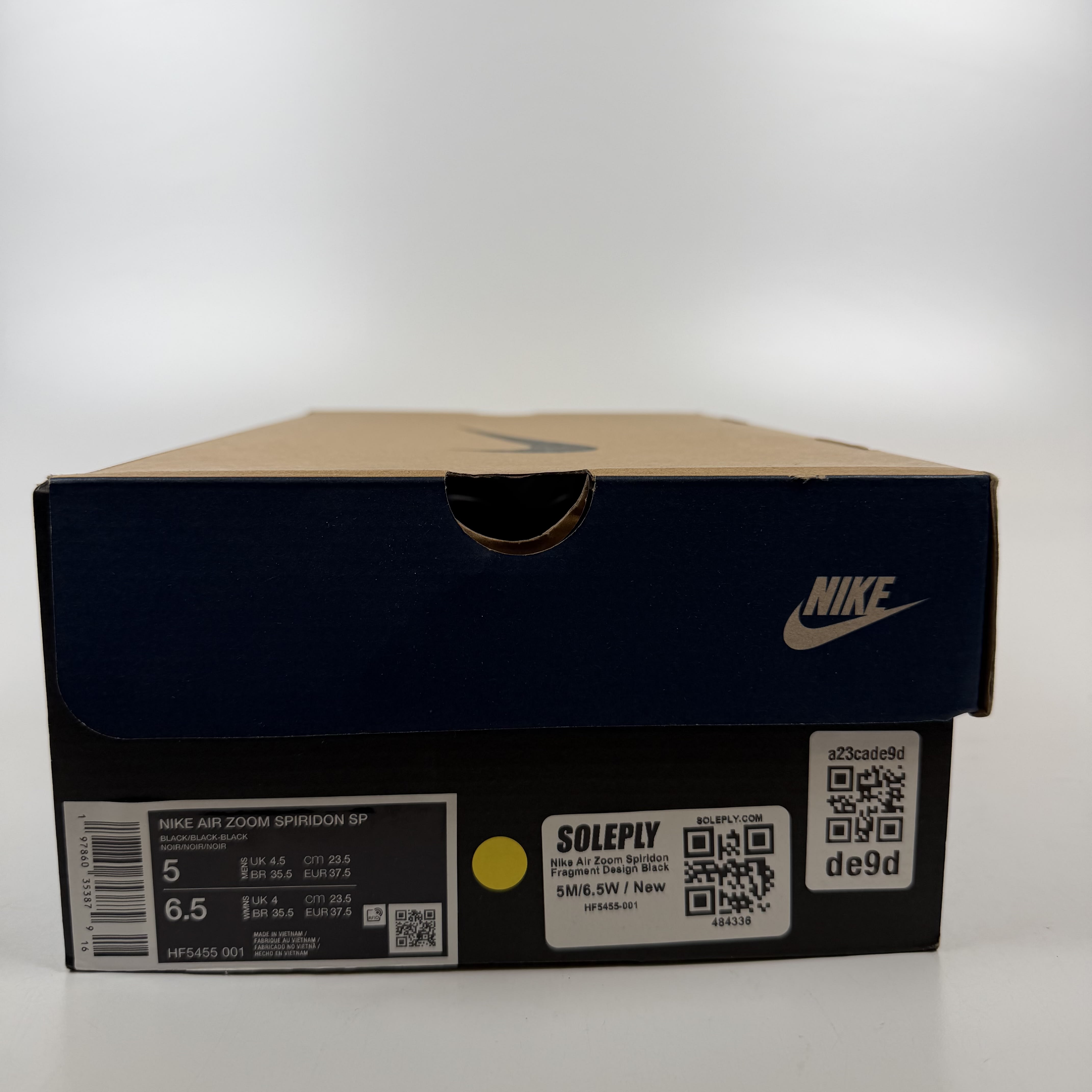 484336 Nike Air Zoom Spiridon Fragment Design Black
