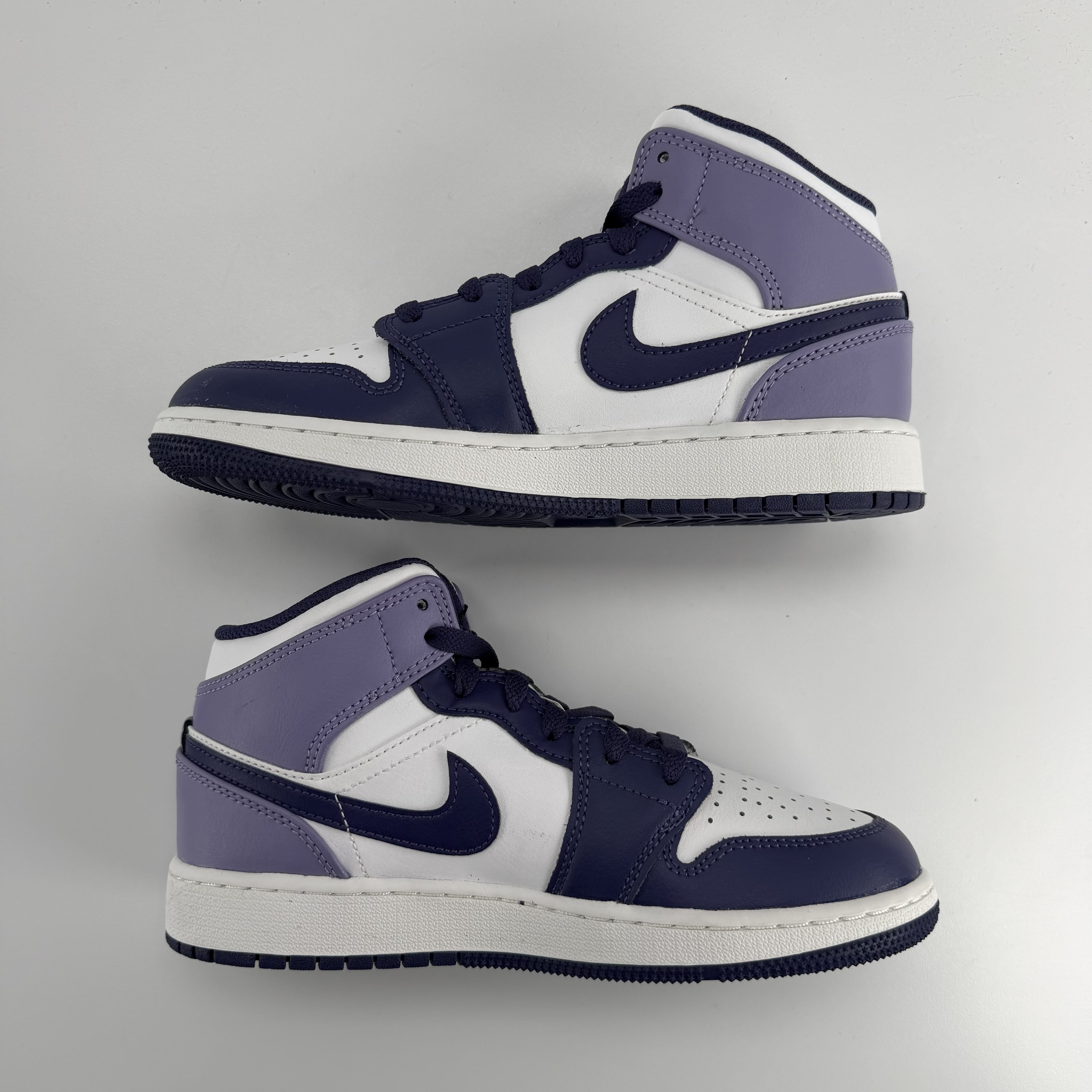 330412 Jordan 1 Mid White Sky J Purple (GS)