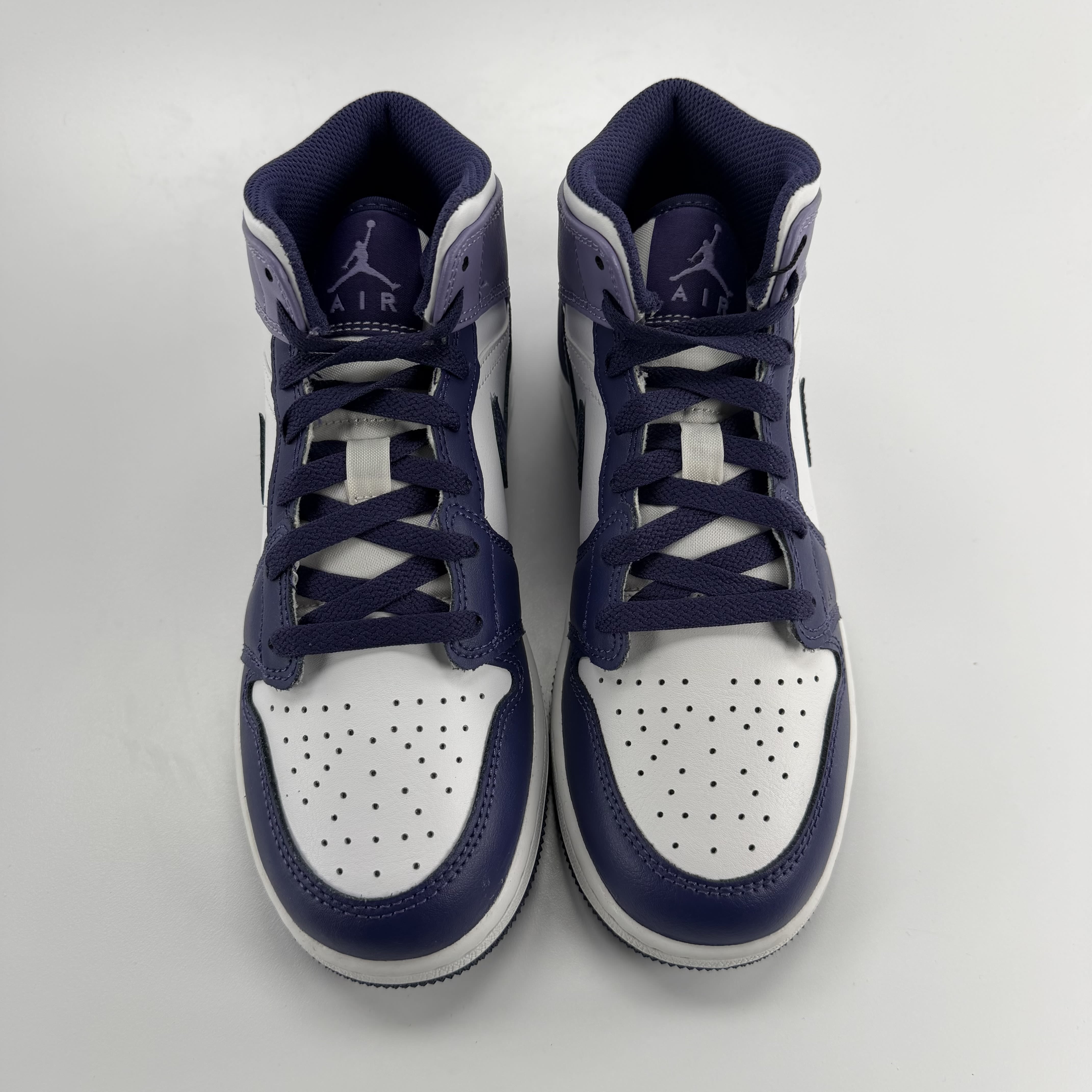 330412 Jordan 1 Mid White Sky J Purple (GS)