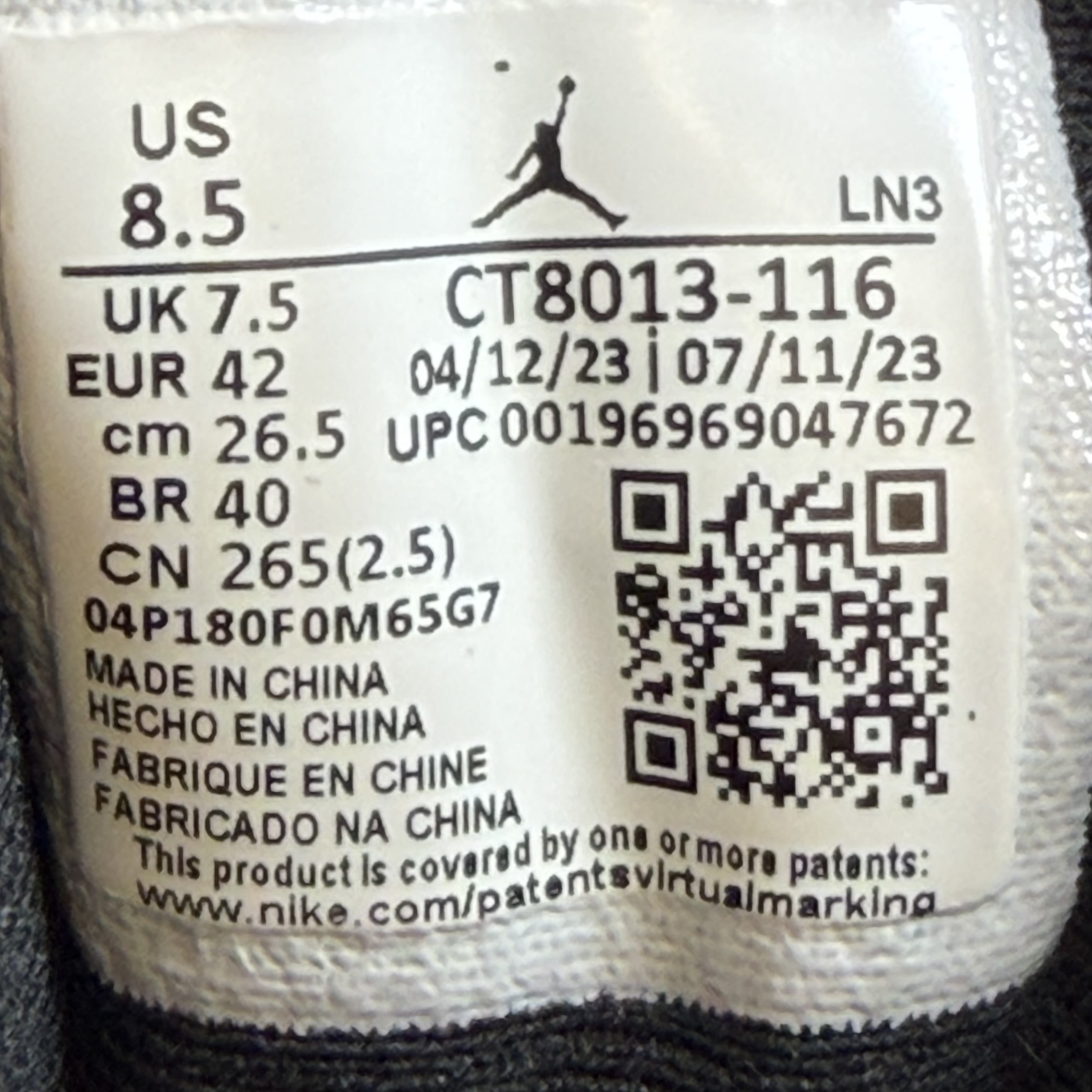 [722505] Jordan 12 Retro Cherry (2023)