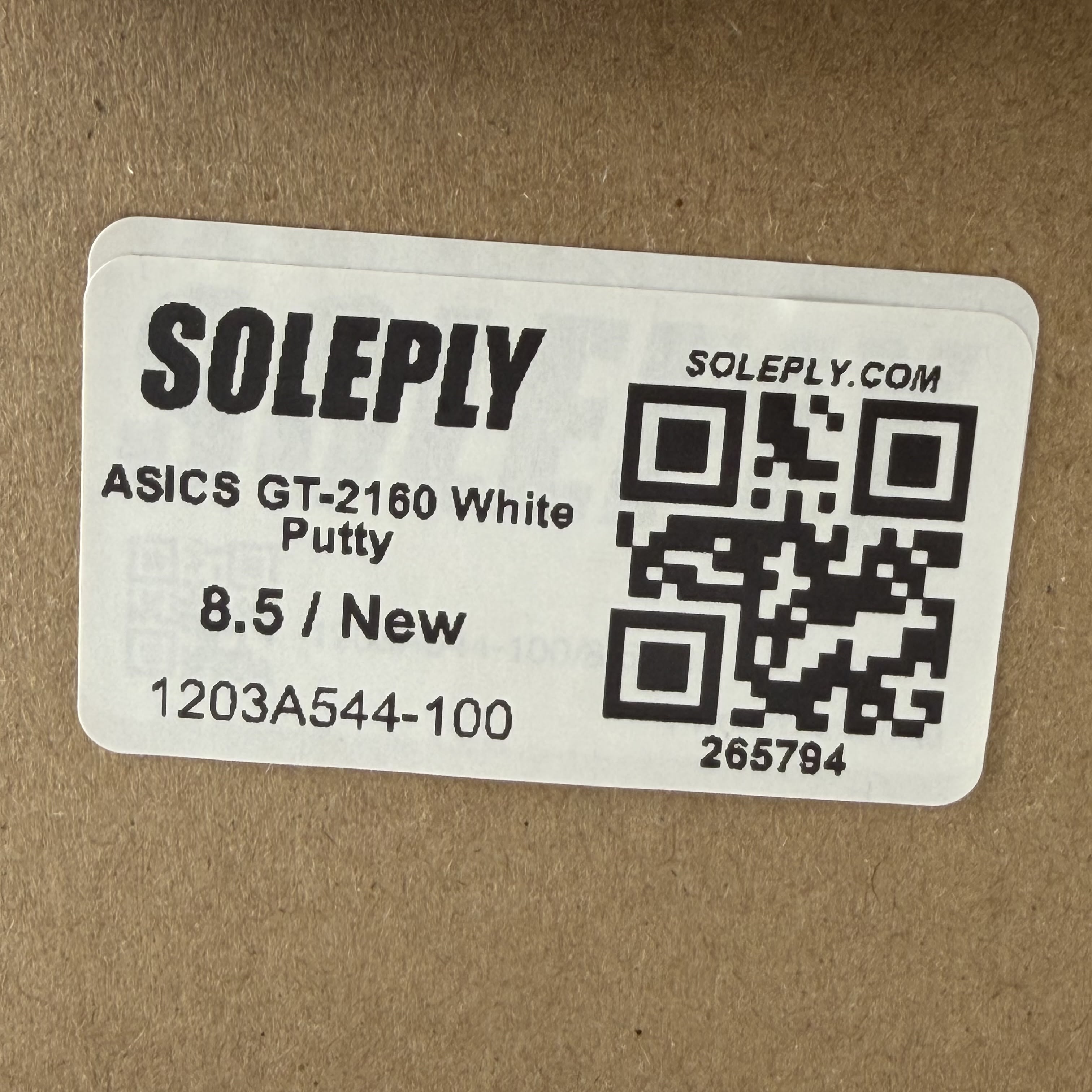 265794 ASICS GT-2160 White Putty
