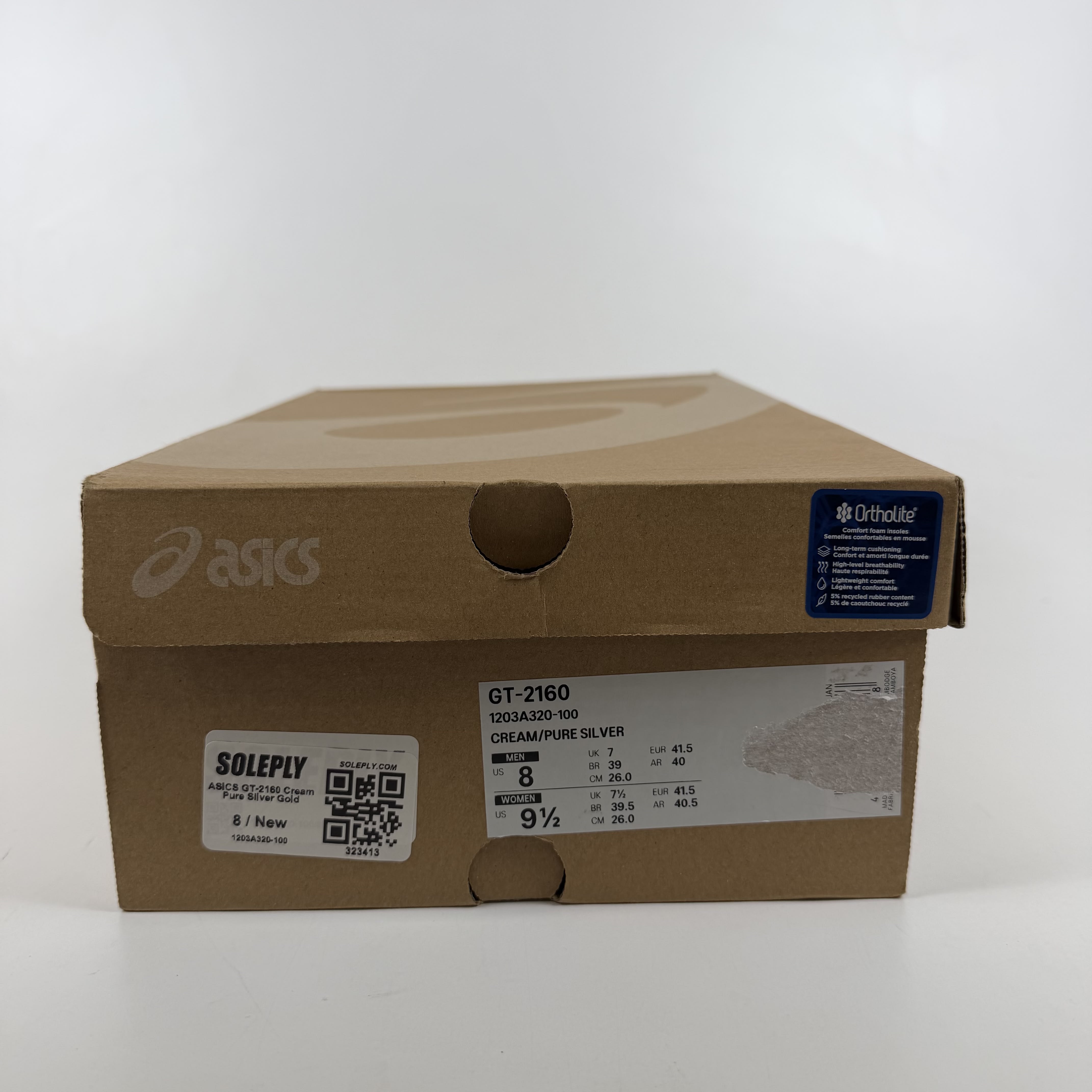 323413 ASICS GT-2160 Cream Pure Silver Gold