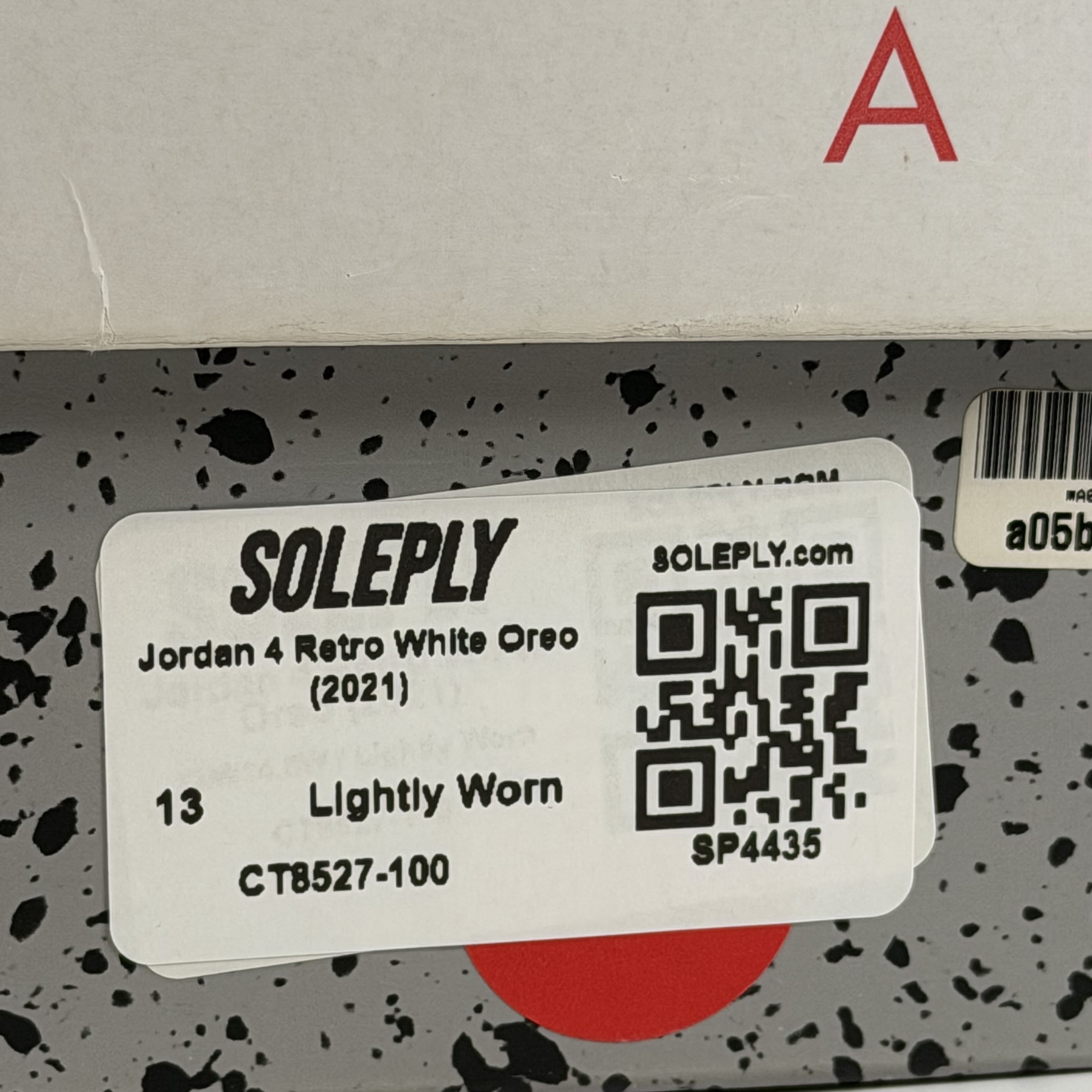 SP4435 Jordan 4 Retro White Oreo (2021)