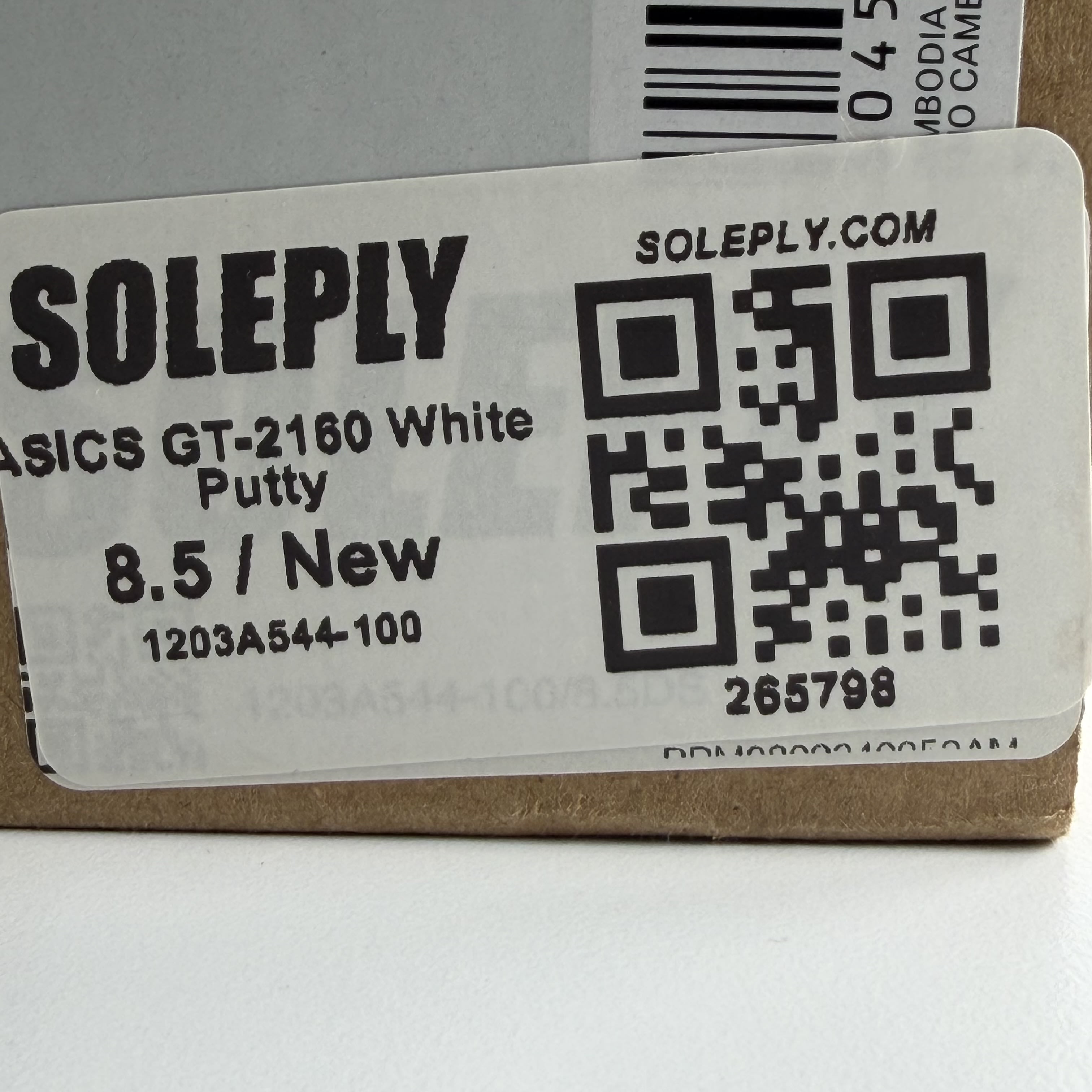265798 ASICS GT-2160 White Putty