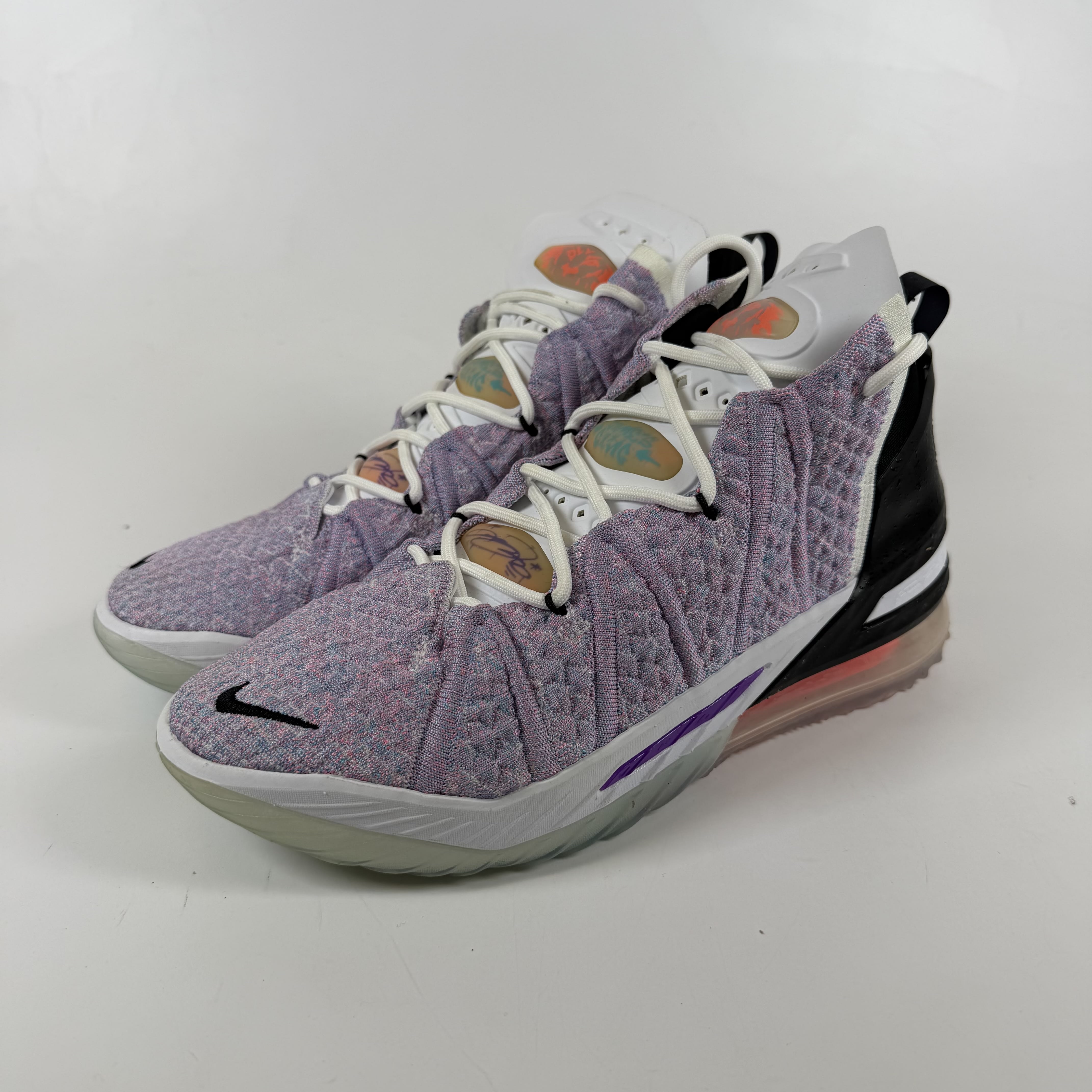 SP10825 Nike LeBron 18 Graffiti Blue Muti-Color