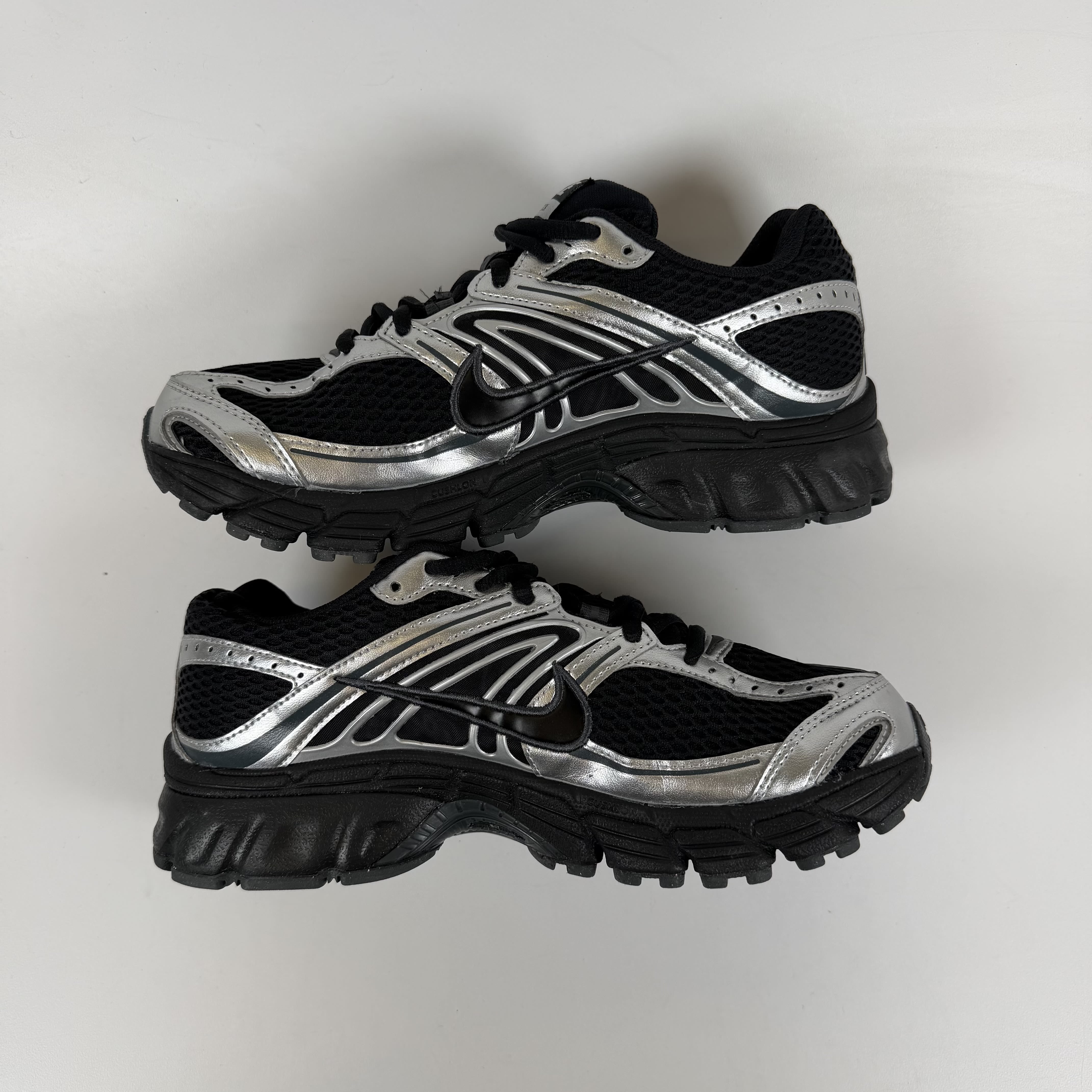 SP2539 Nike Air Max Moto 2K Black Metallic Silver (Women's)