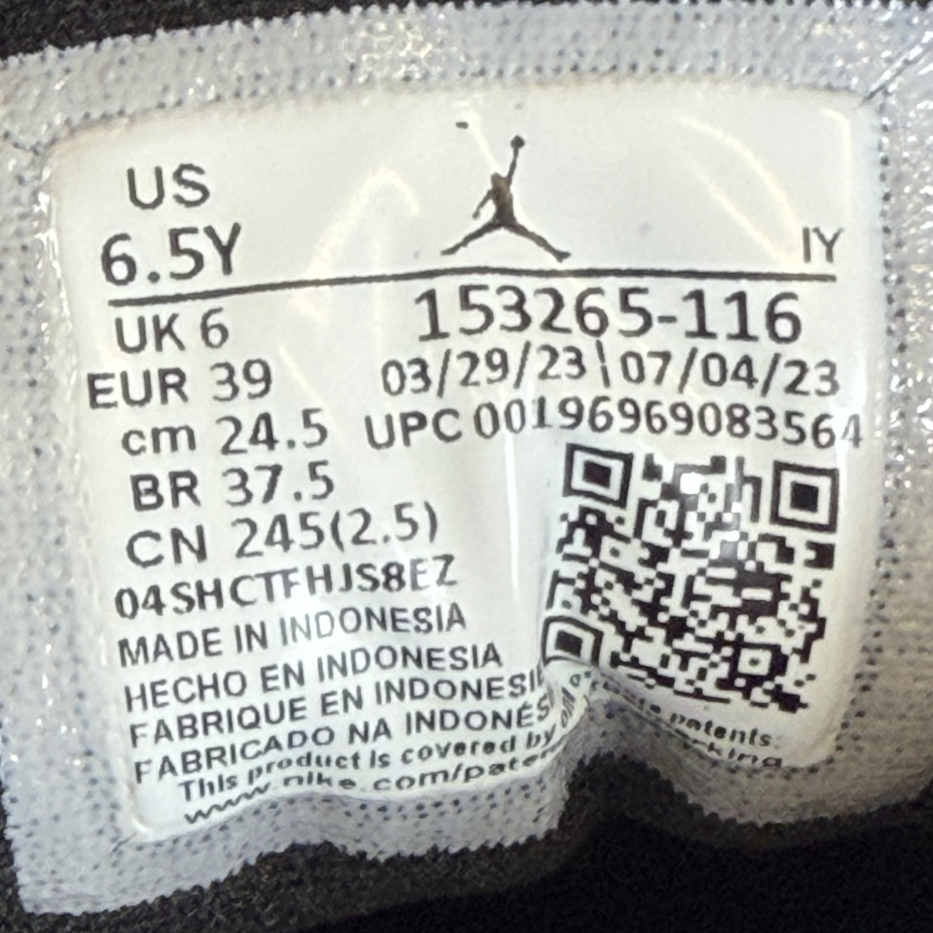 SP3483 Jordan 12 Retro Cherry (2023) (GS)