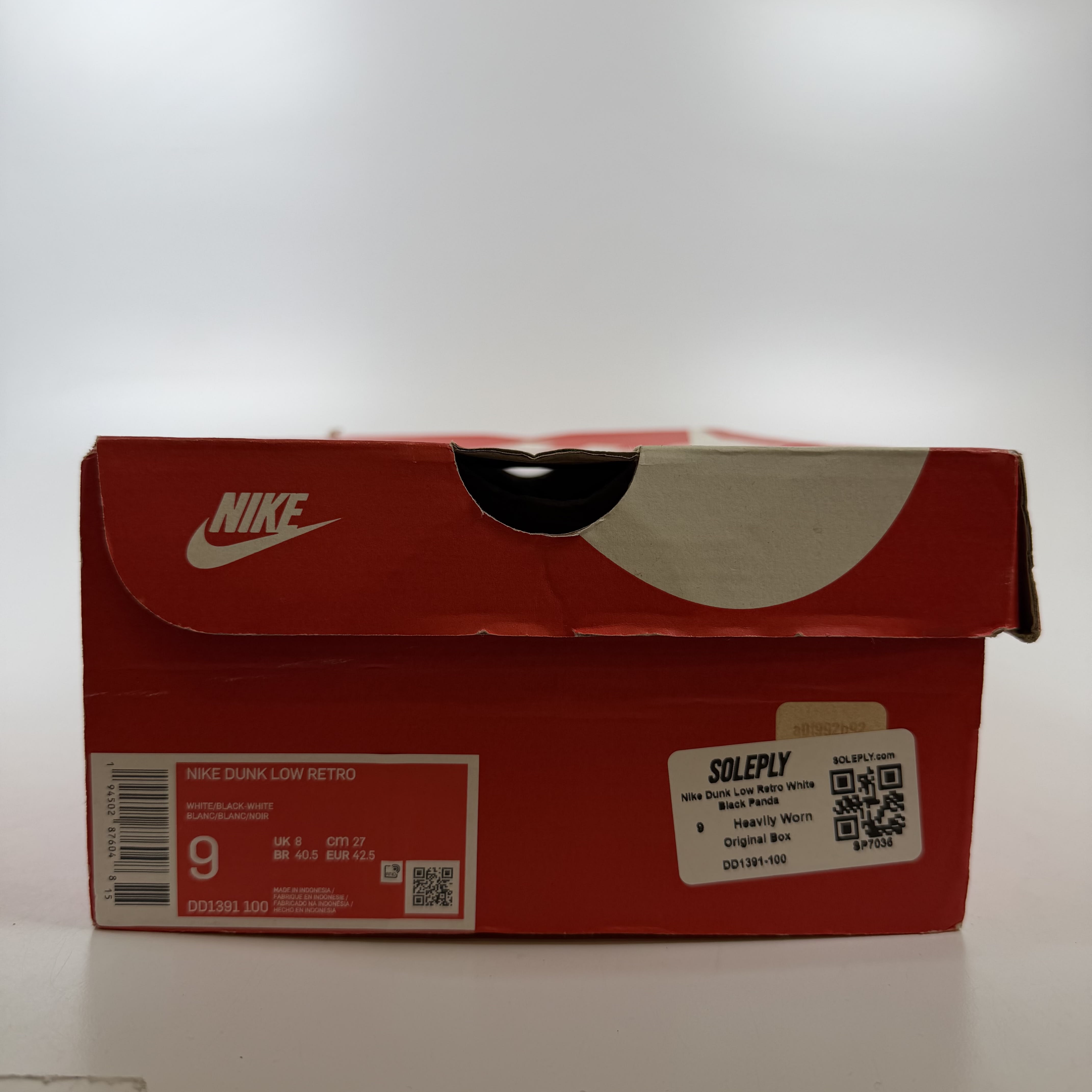 SP7036 Nike Dunk Low Retro White Black Panda