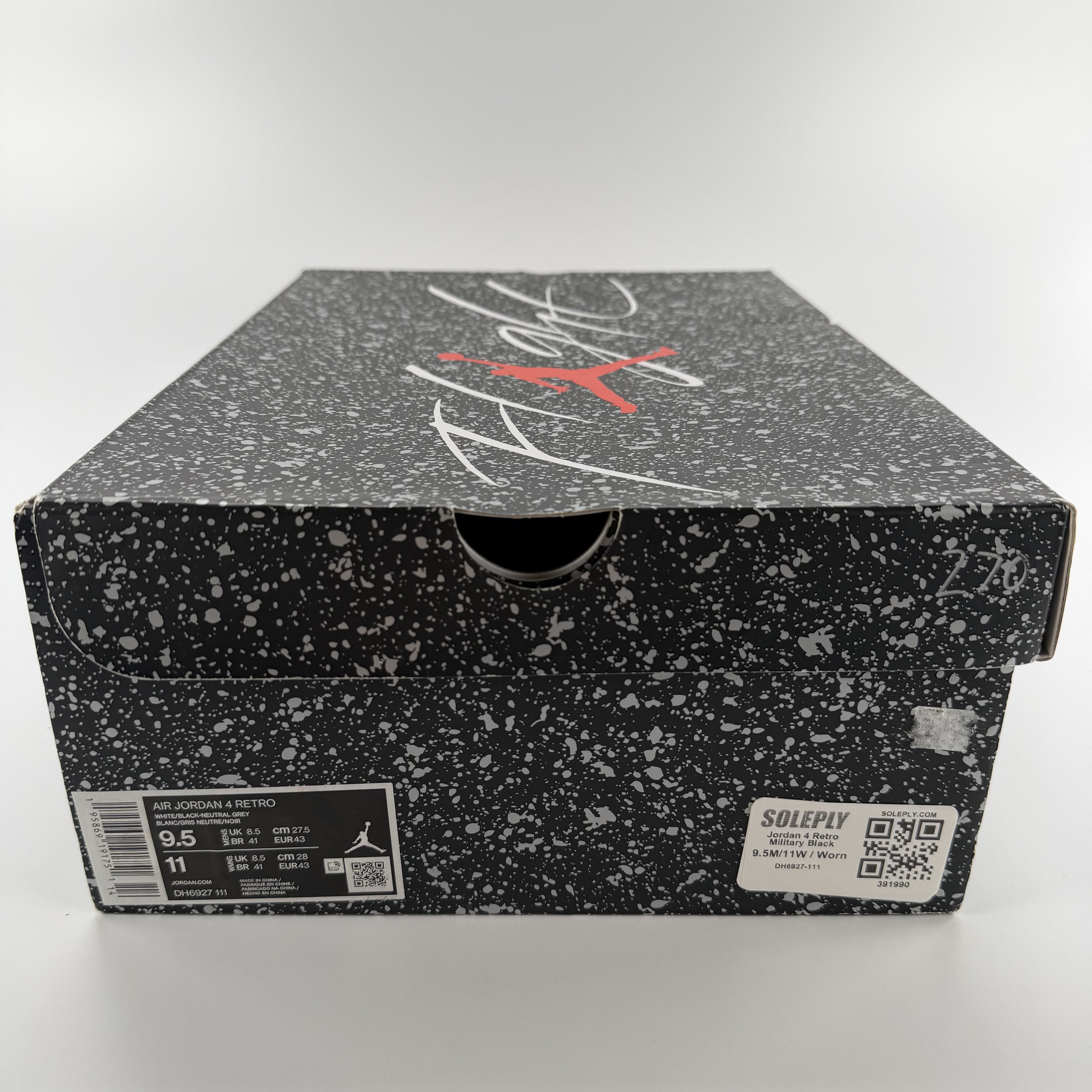 391990 Jordan 4 Retro Military Black