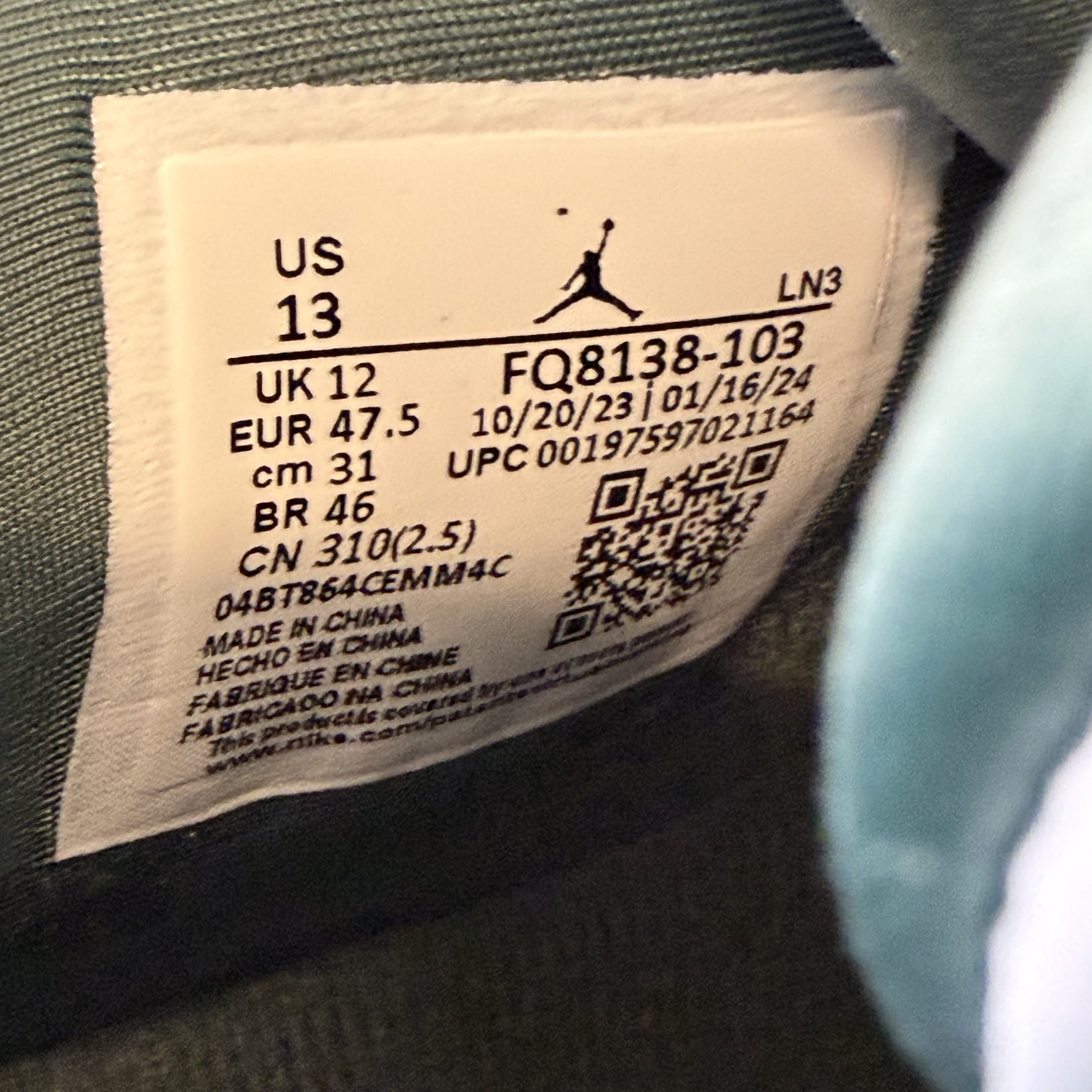 339822 Jordan 4 Retro Oxidized Green