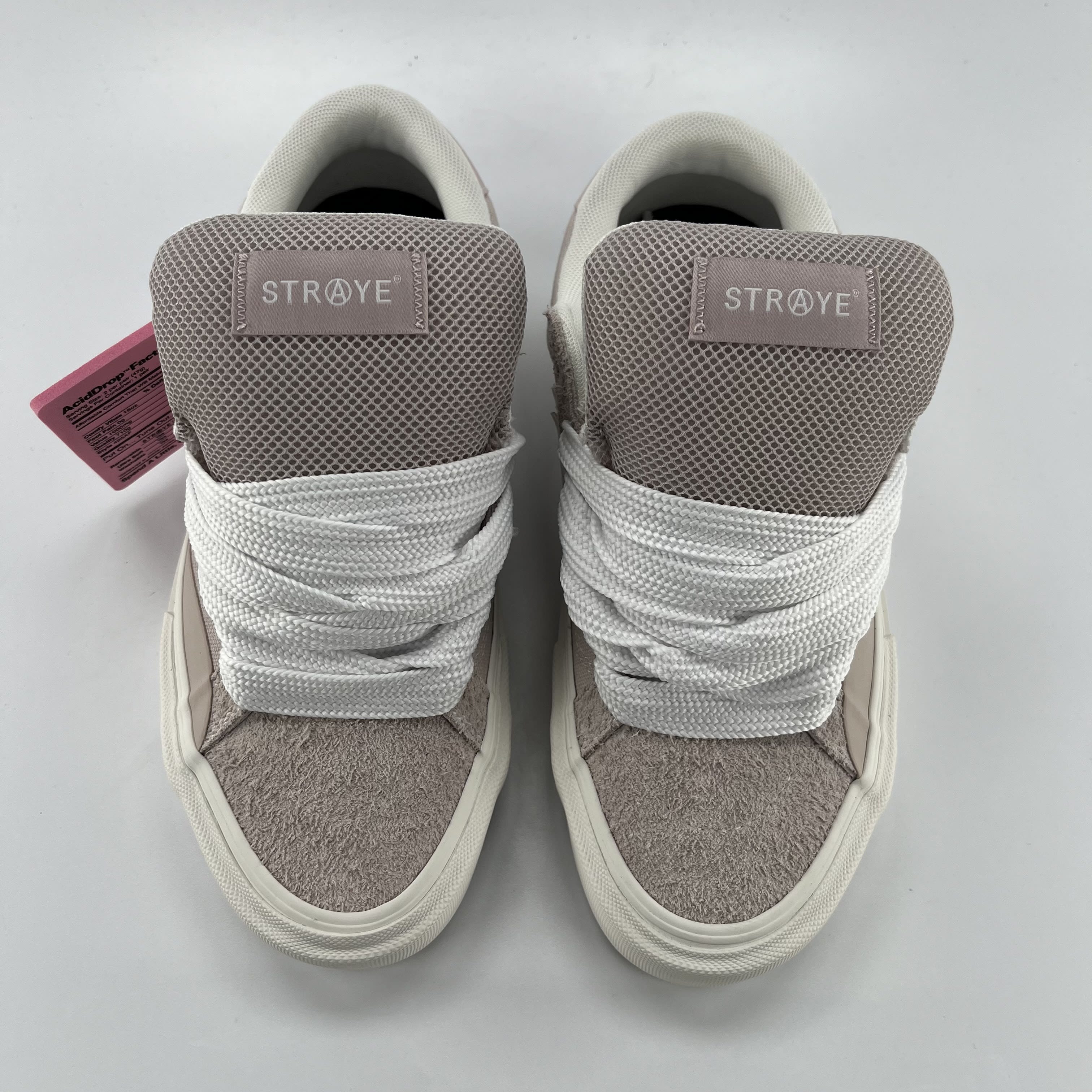 SP2889 Straye Logan Puff Skate Shoes Dusty Pink/White