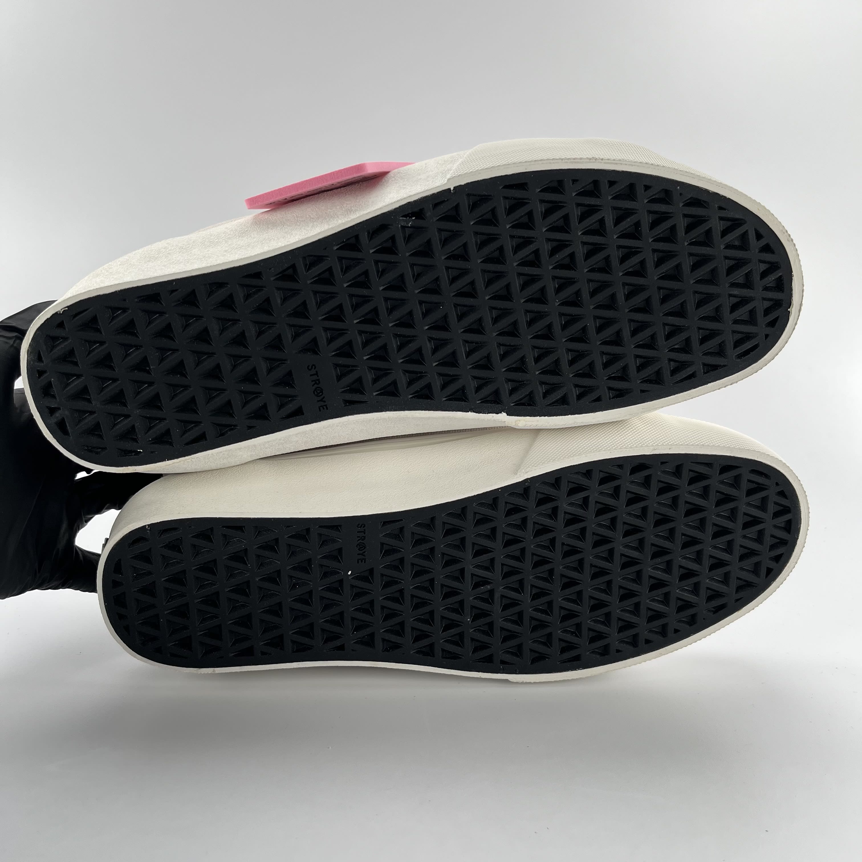 SP2889 Straye Logan Puff Skate Shoes Dusty Pink/White
