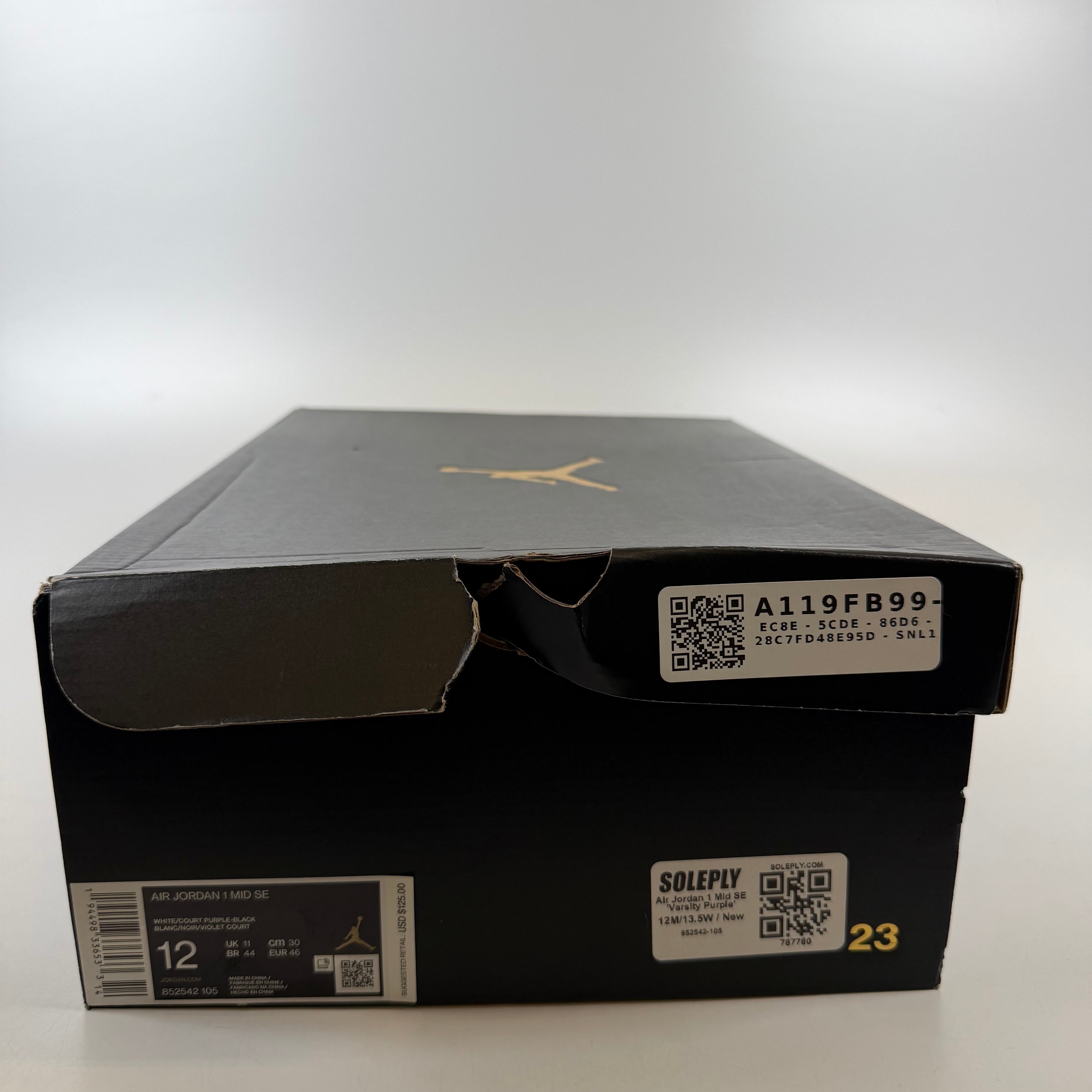 787760 Air Jordan 1 Mid SE 'Varsity Purple'