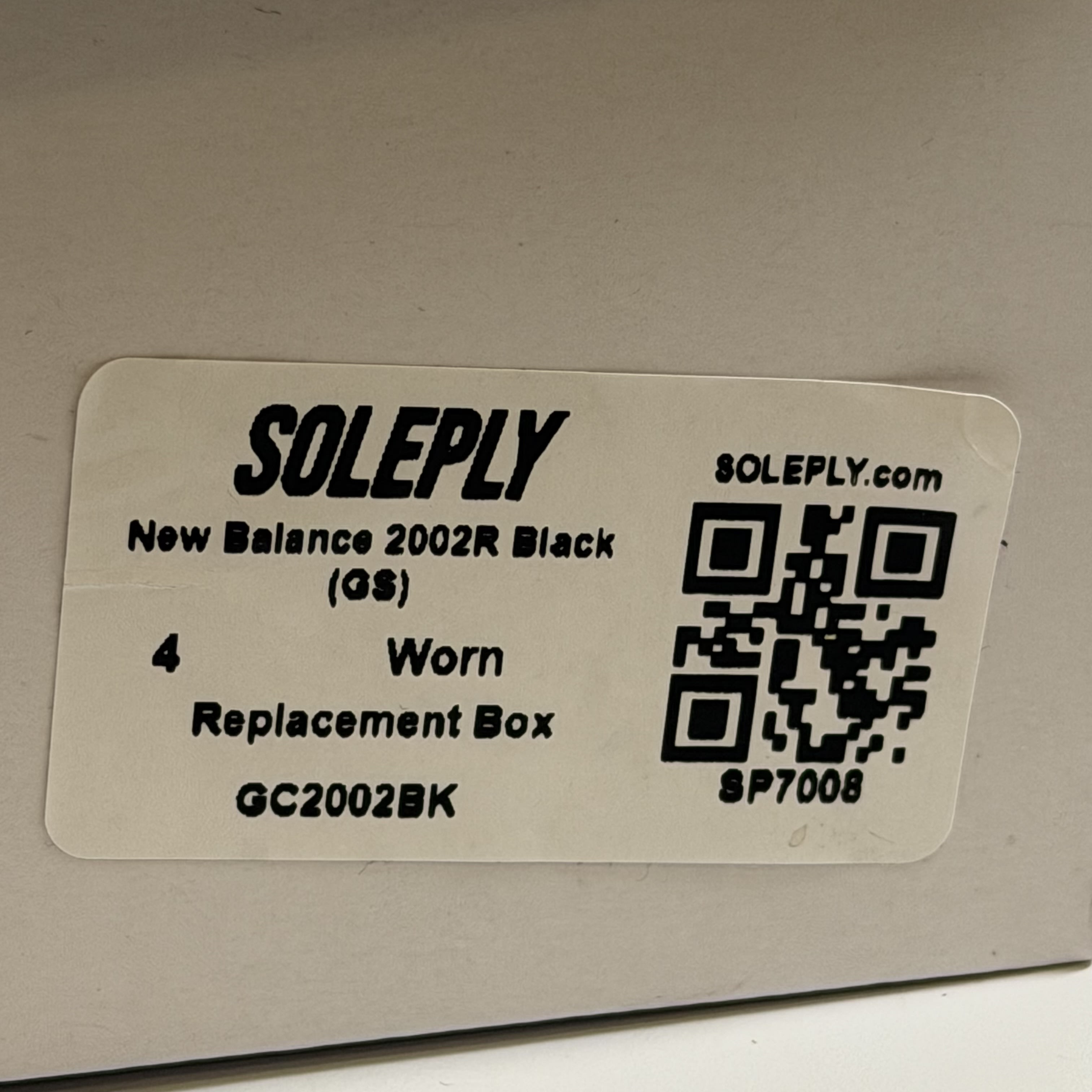 SP7008 New Balance 2002R Black (GS)