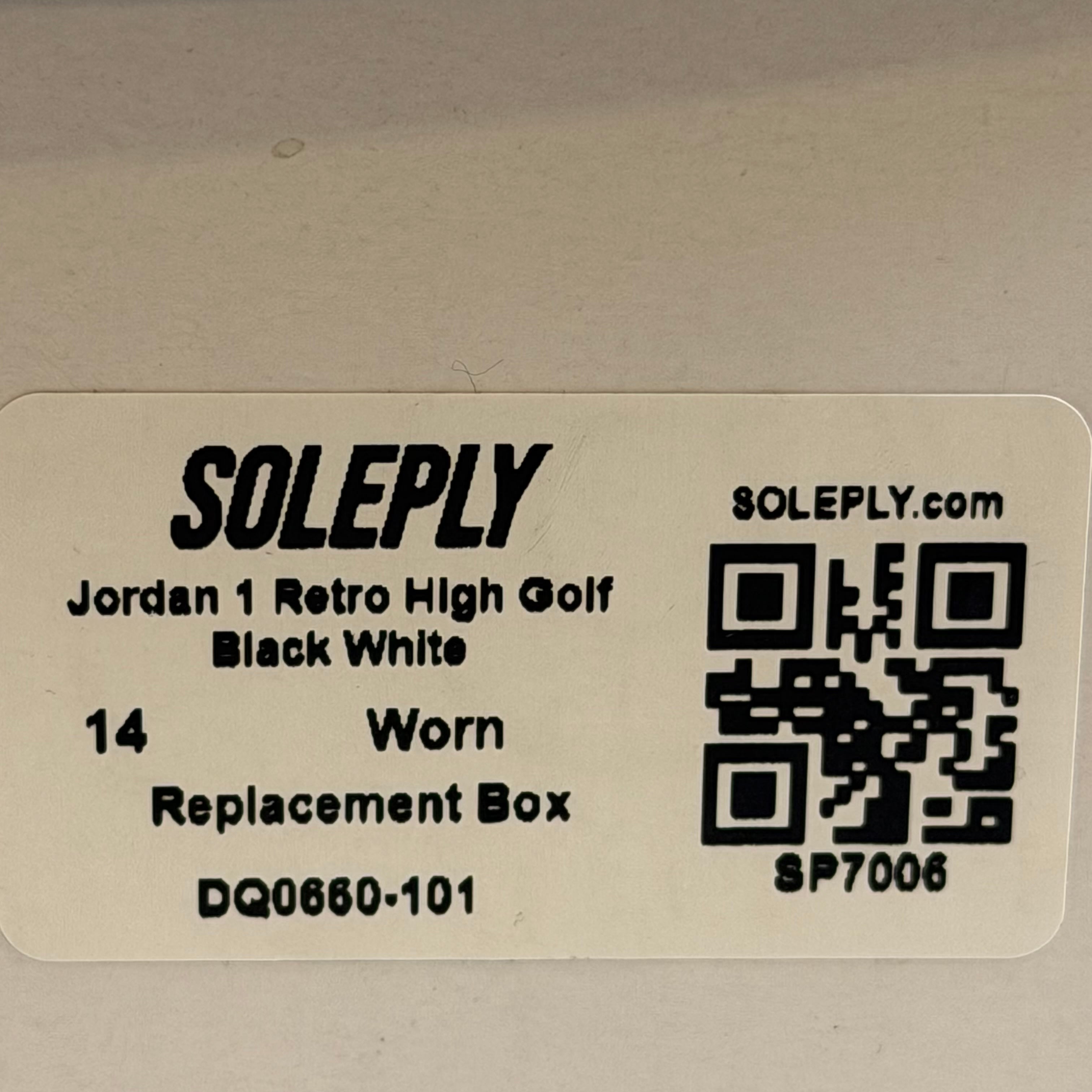 SP7006 Jordan 1 Retro High Golf Black White