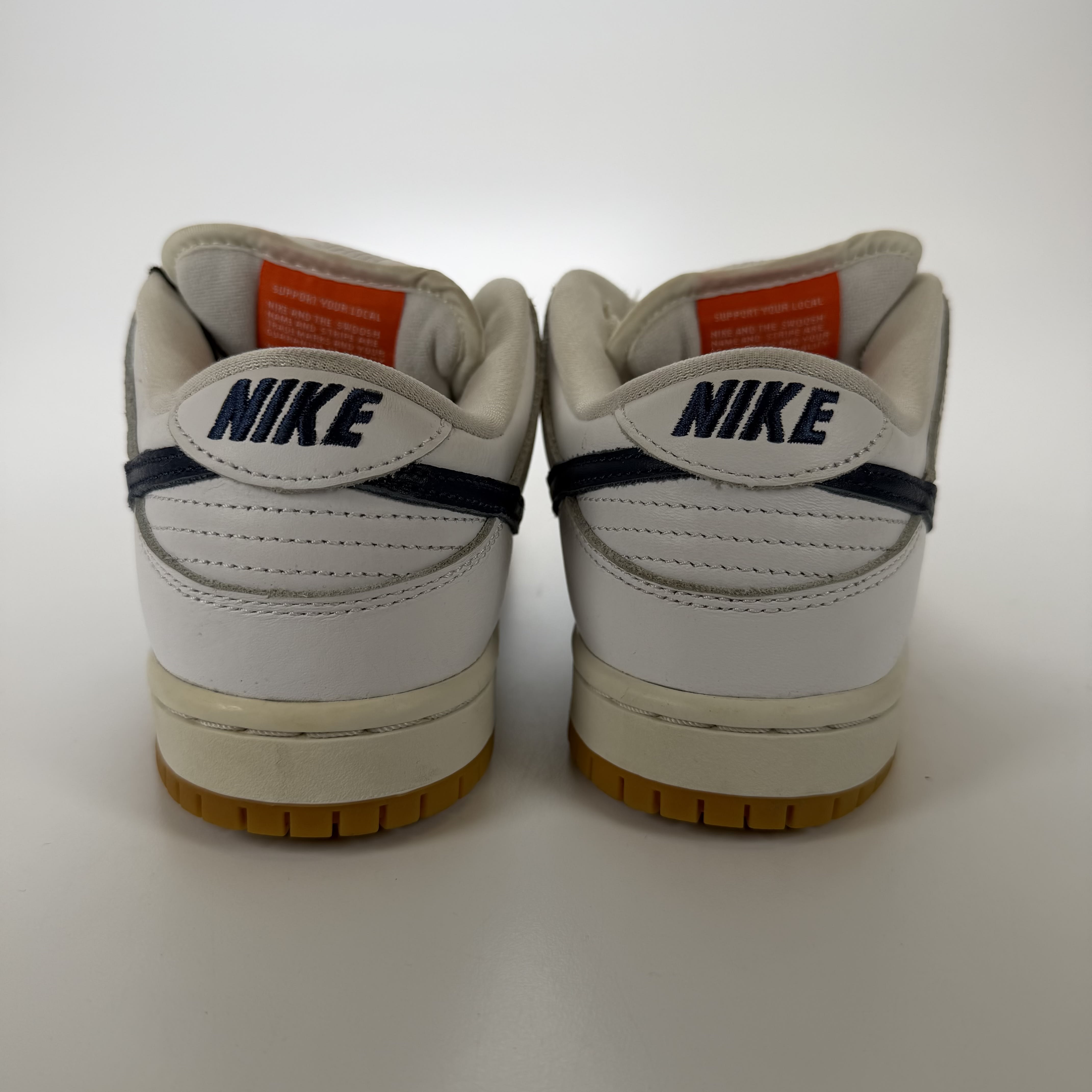 SP3446 Nike SB Dunk Low Orange Label White Navy