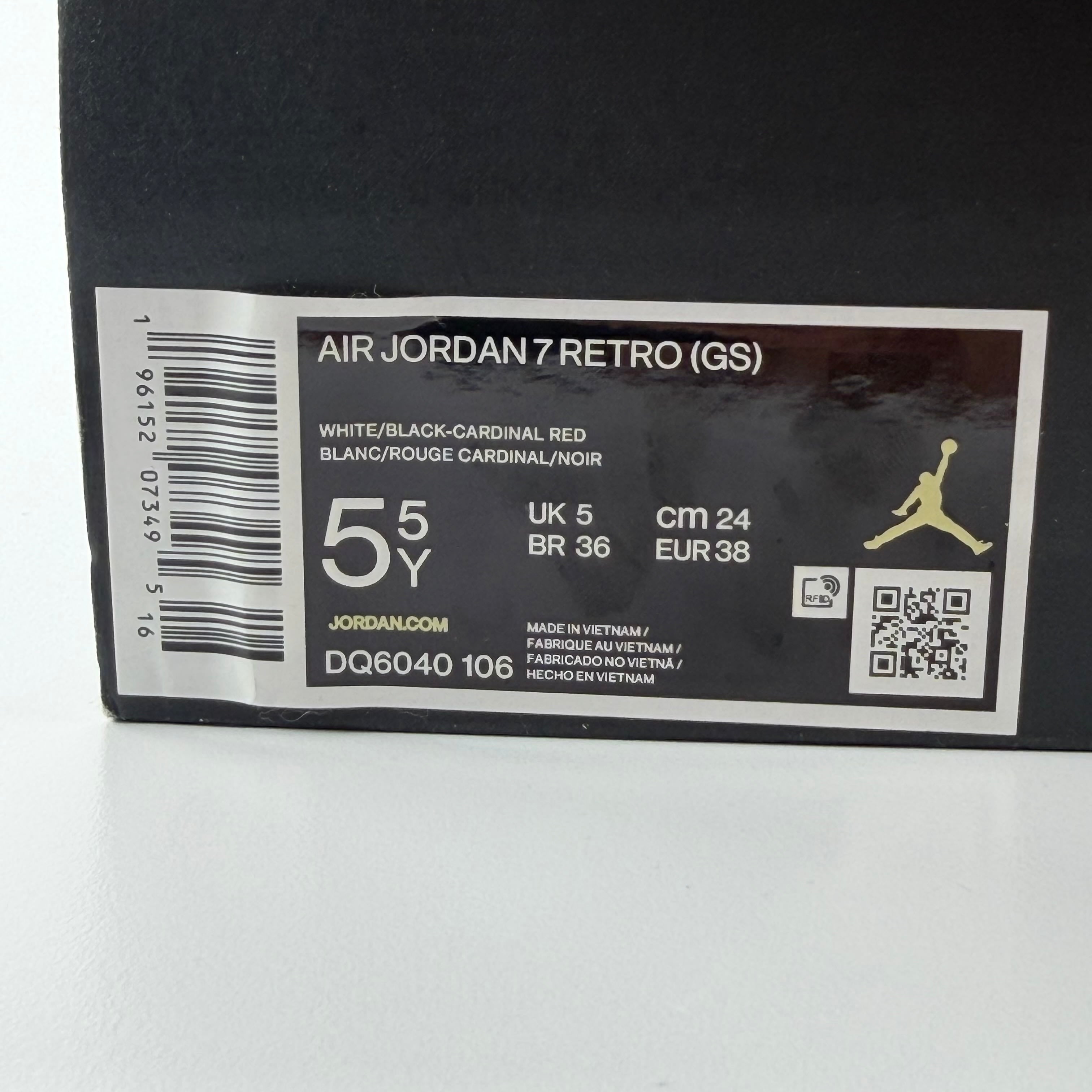 394684 Jordan 7 Retro Cardinal (2022) (GS)