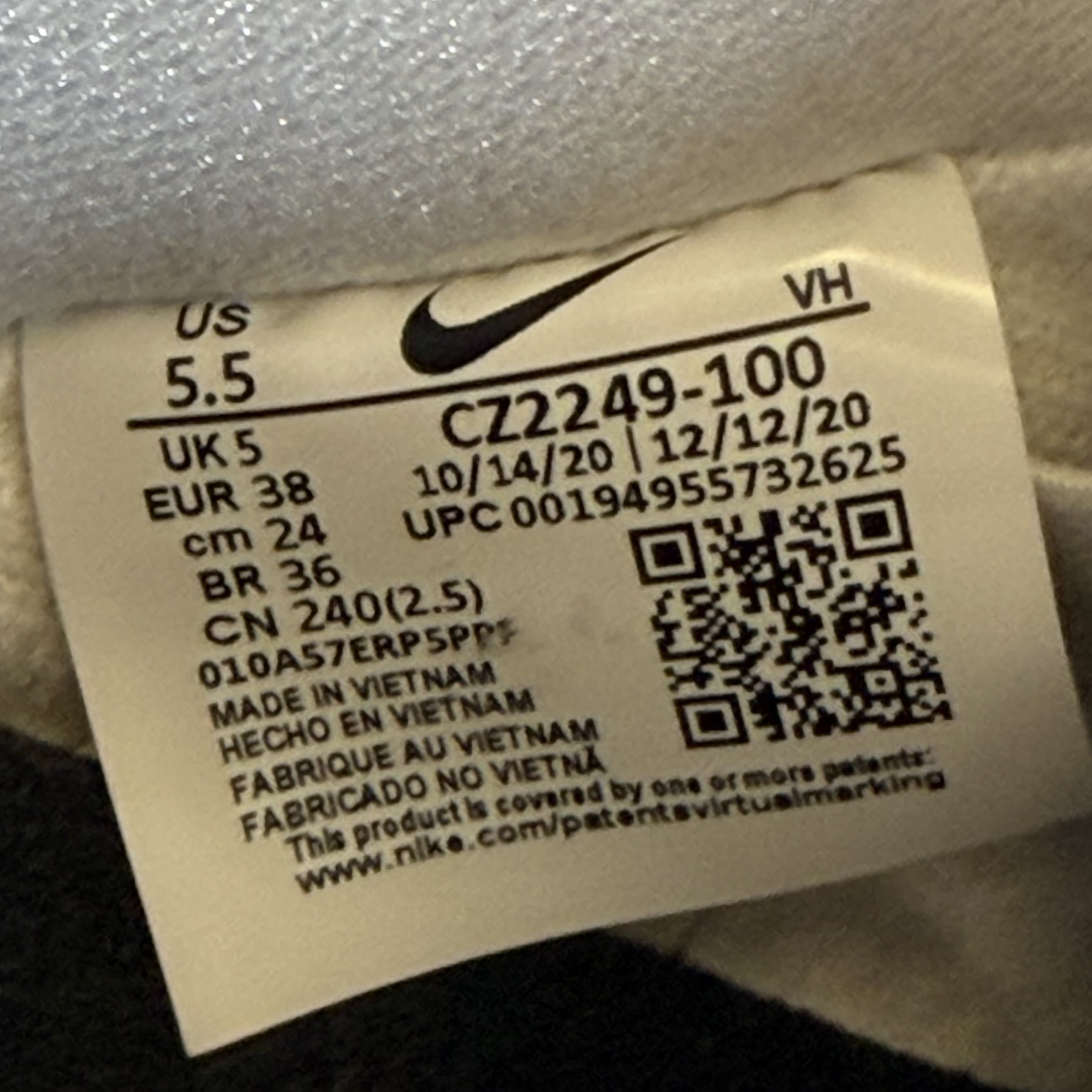 SP3446 Nike SB Dunk Low Orange Label White Navy