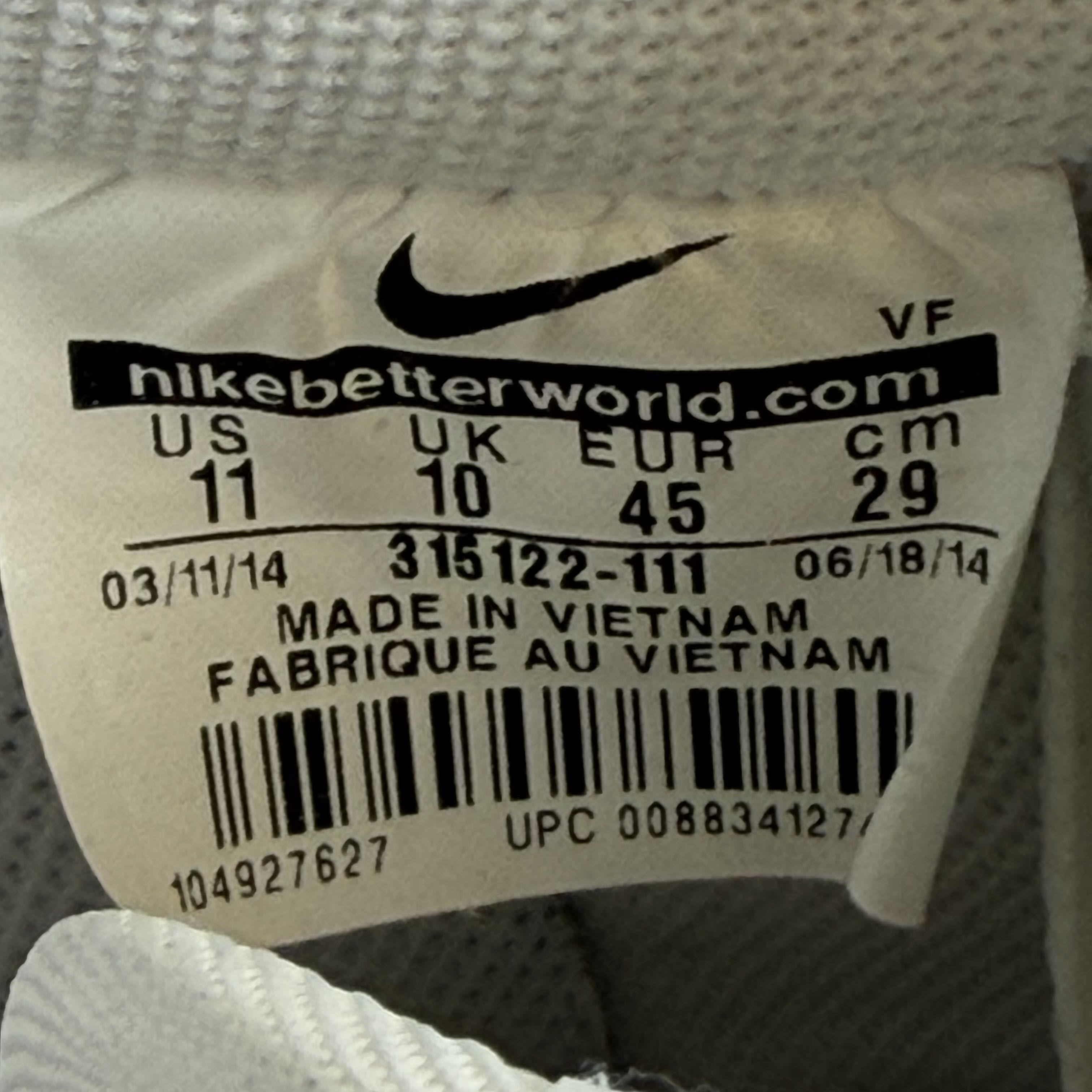 509837 Nike Air Force 1 Low '07 White
