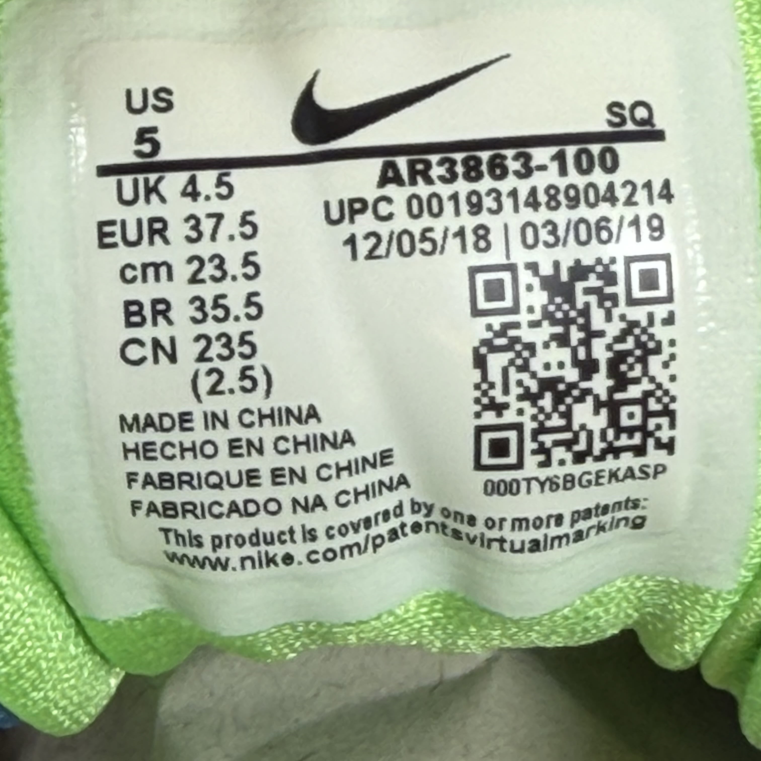 SP6994 Nike Air Max 1 DNA CH.1 Pack Huarache Green Royal