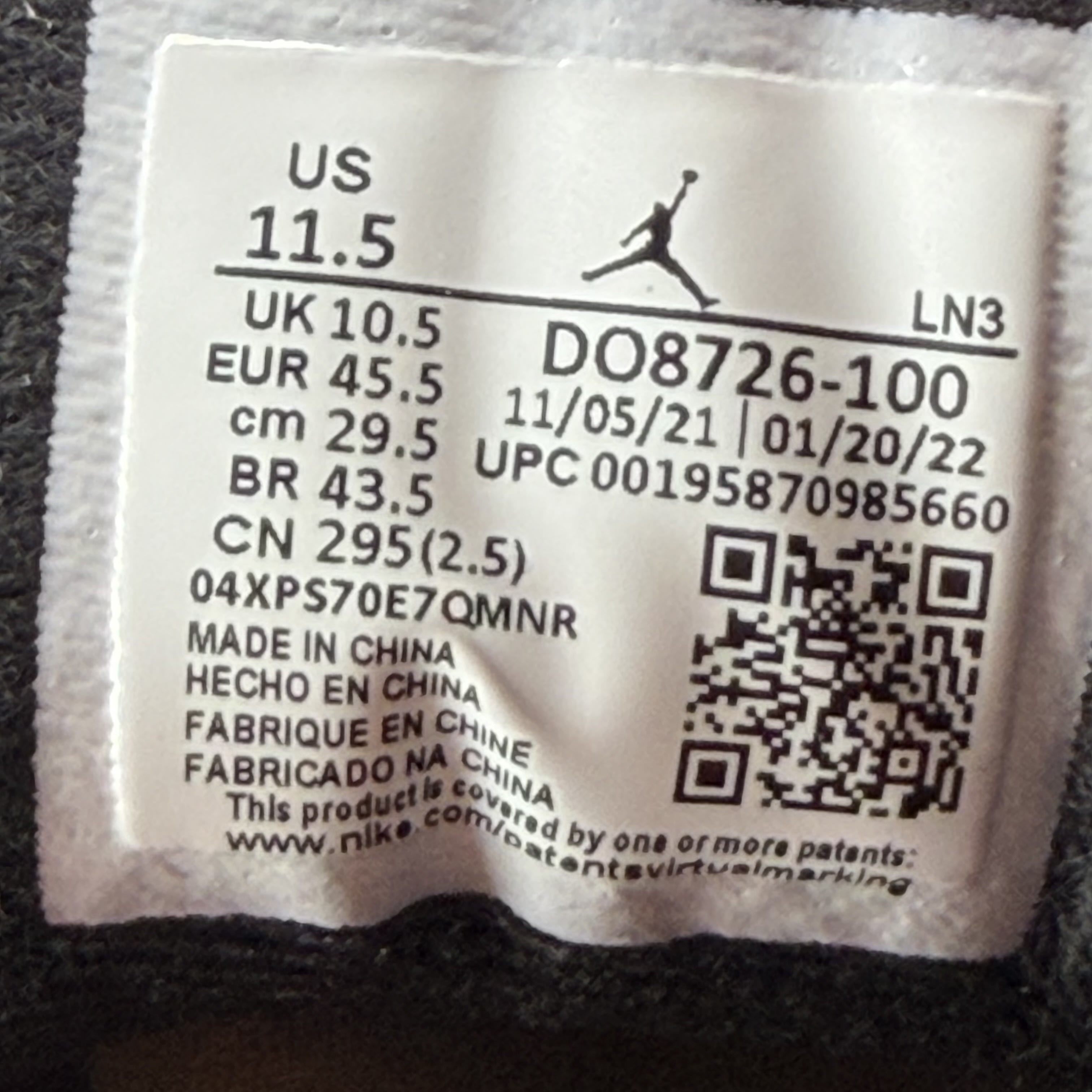 800347 Air Jordan 12 Retro Low '25 Years in China'