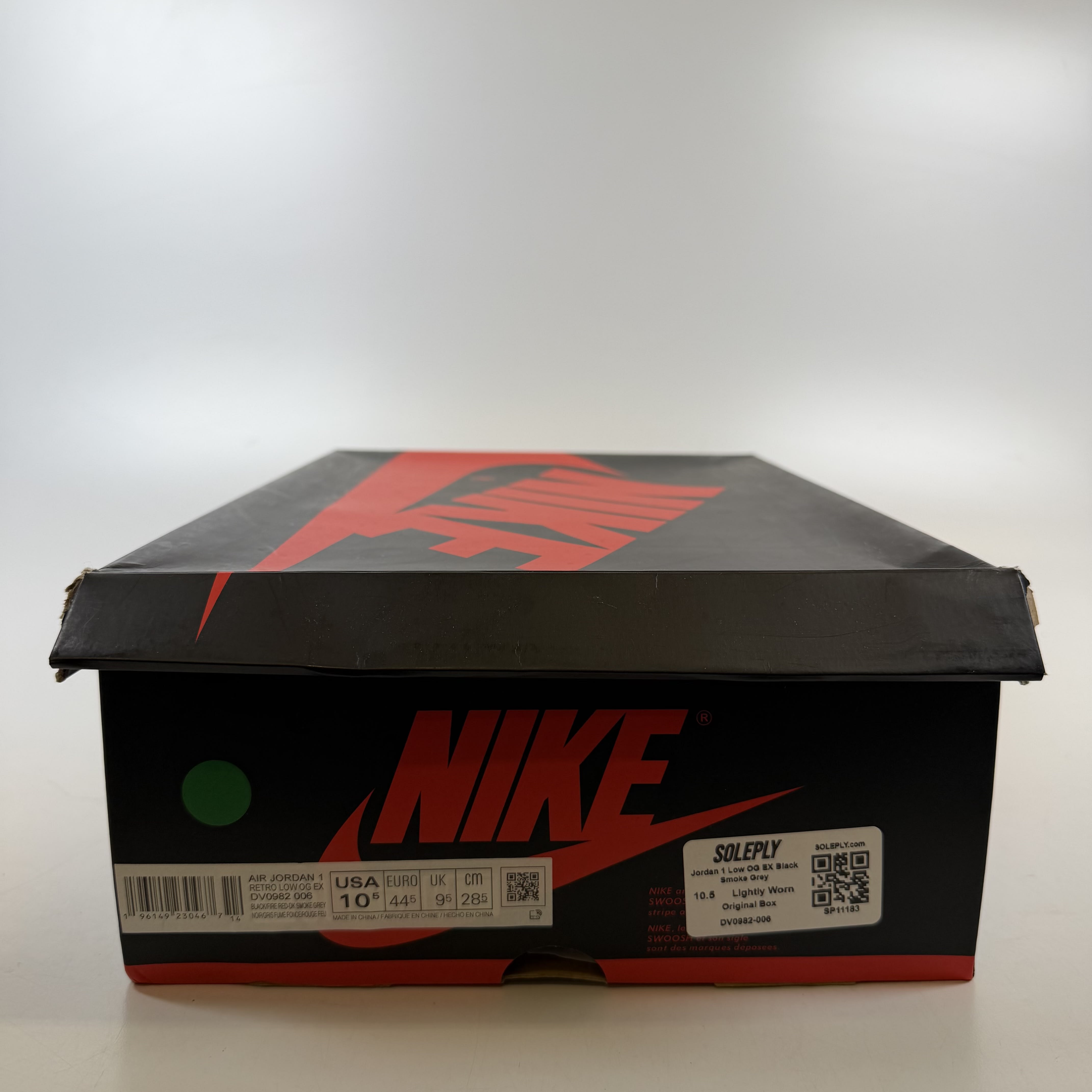 SP11183 Jordan 1 Low OG EX Black Smoke Grey