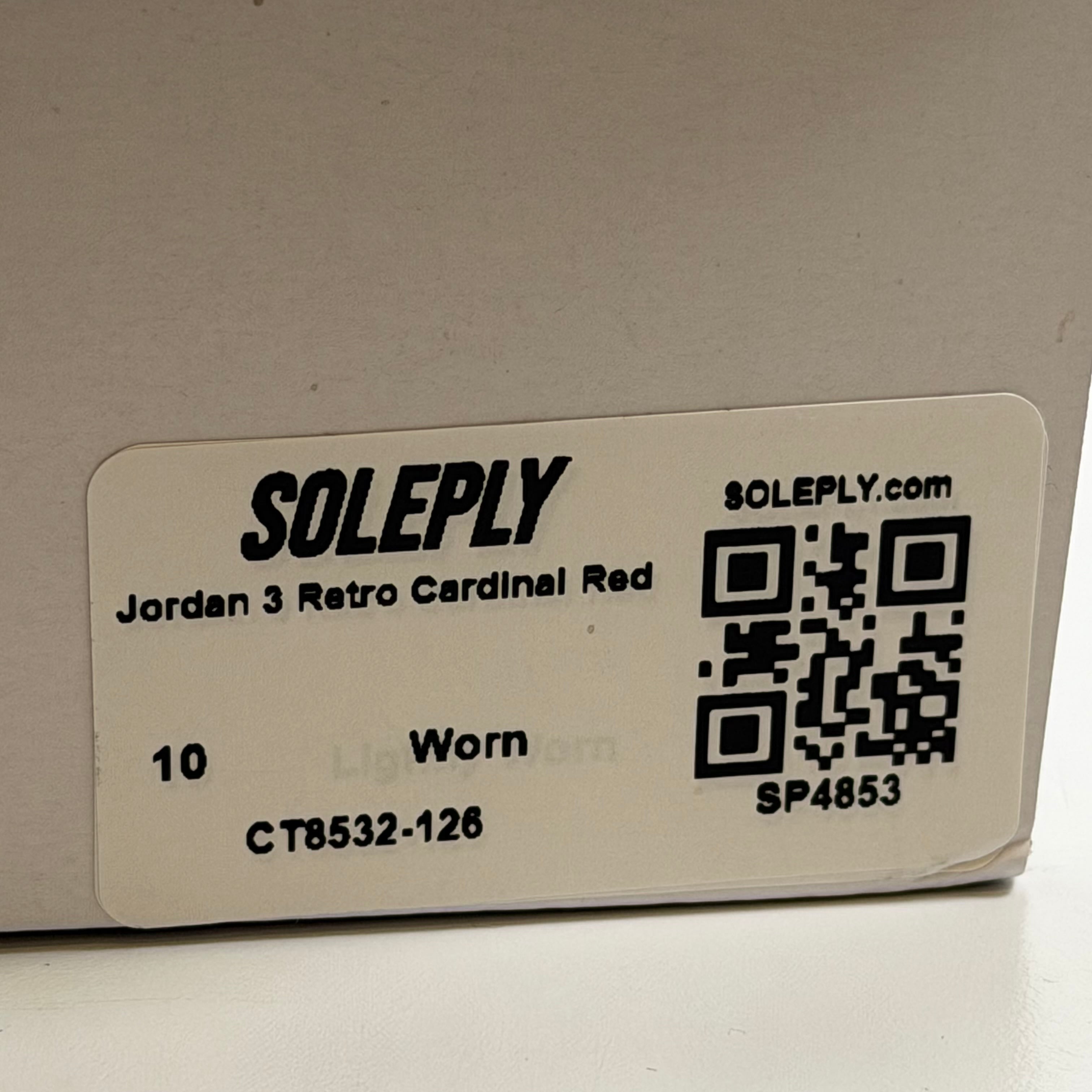 SP4853 Jordan 3 Retro Cardinal Red