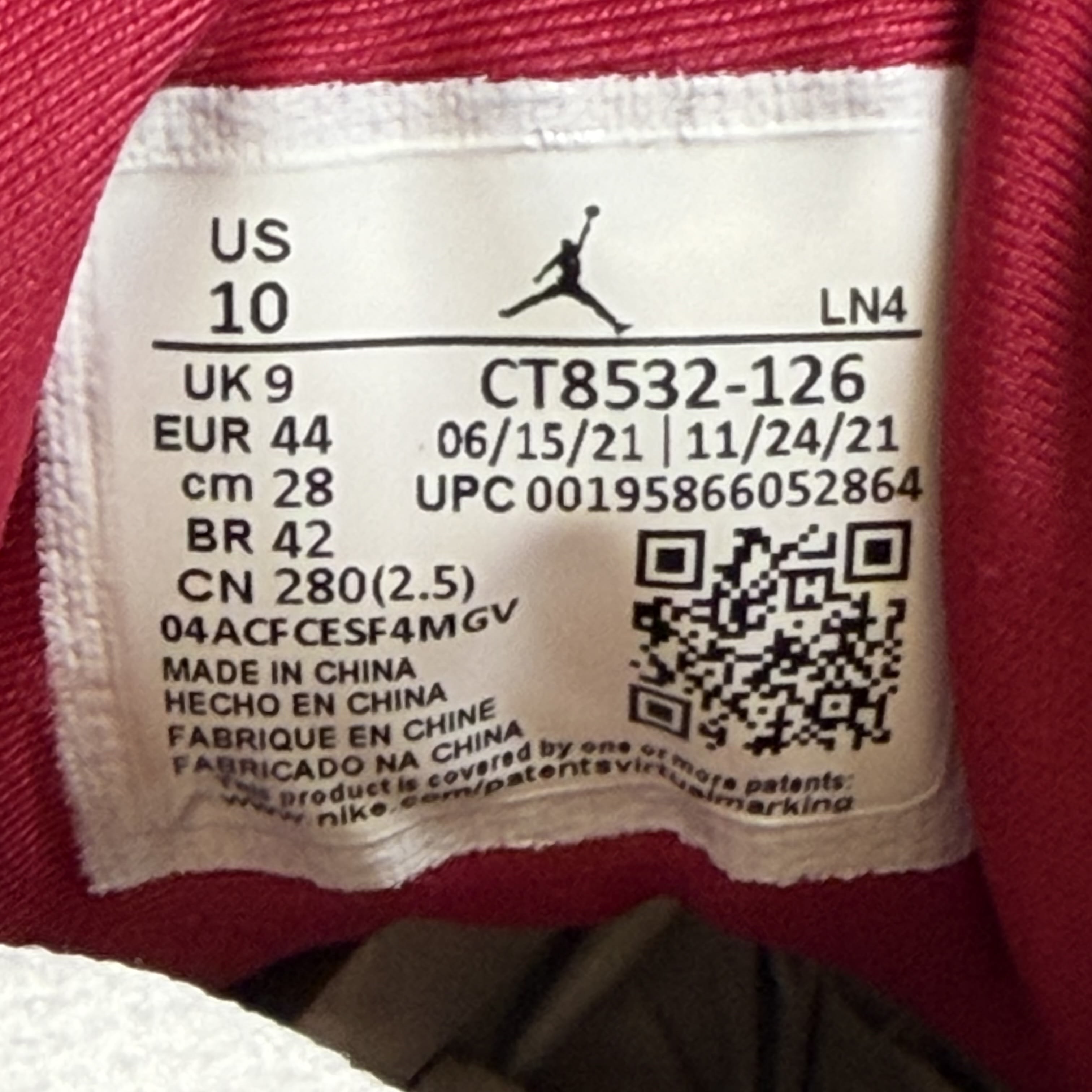 SP4853 Jordan 3 Retro Cardinal Red