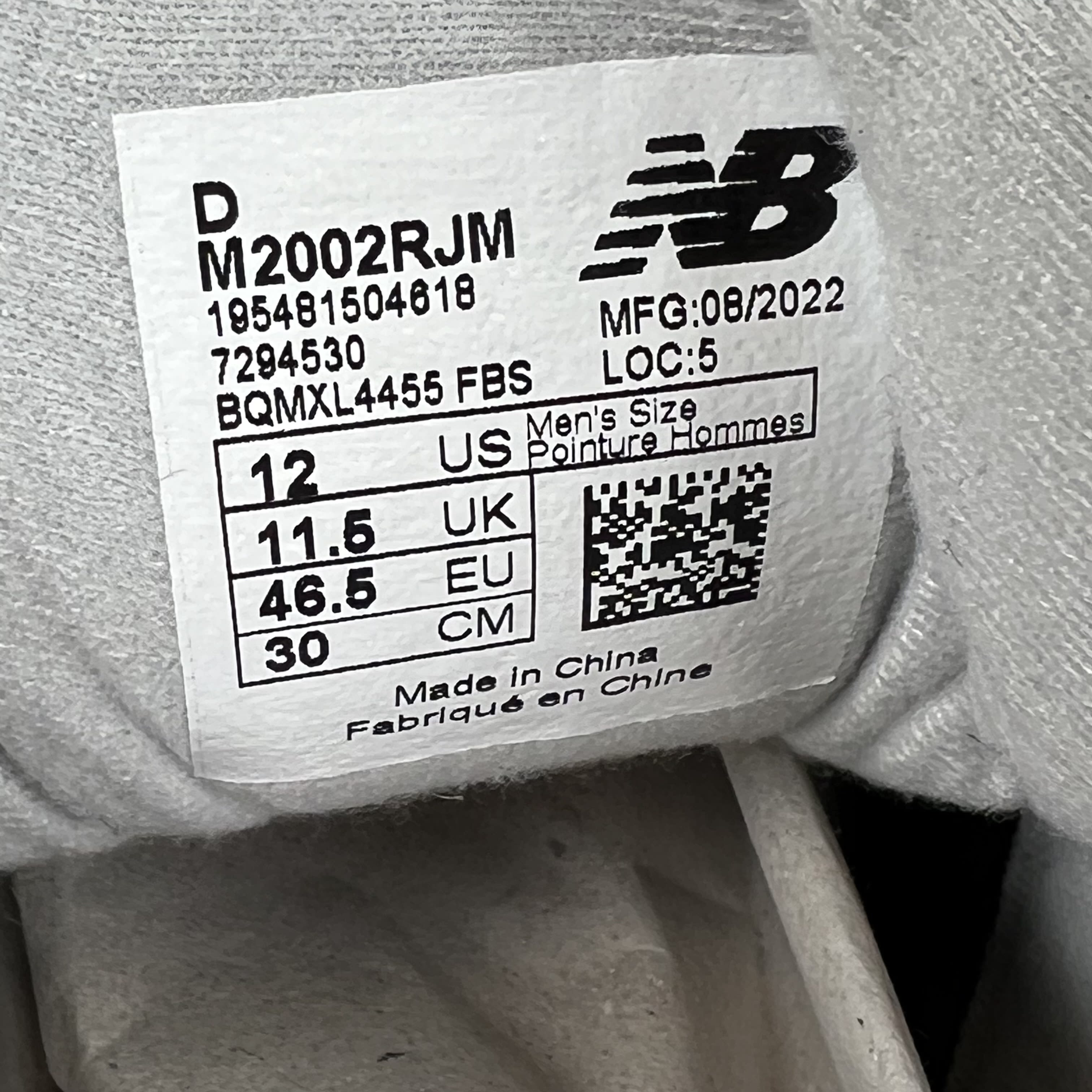 SP2672 New Balance 2002R Grey White