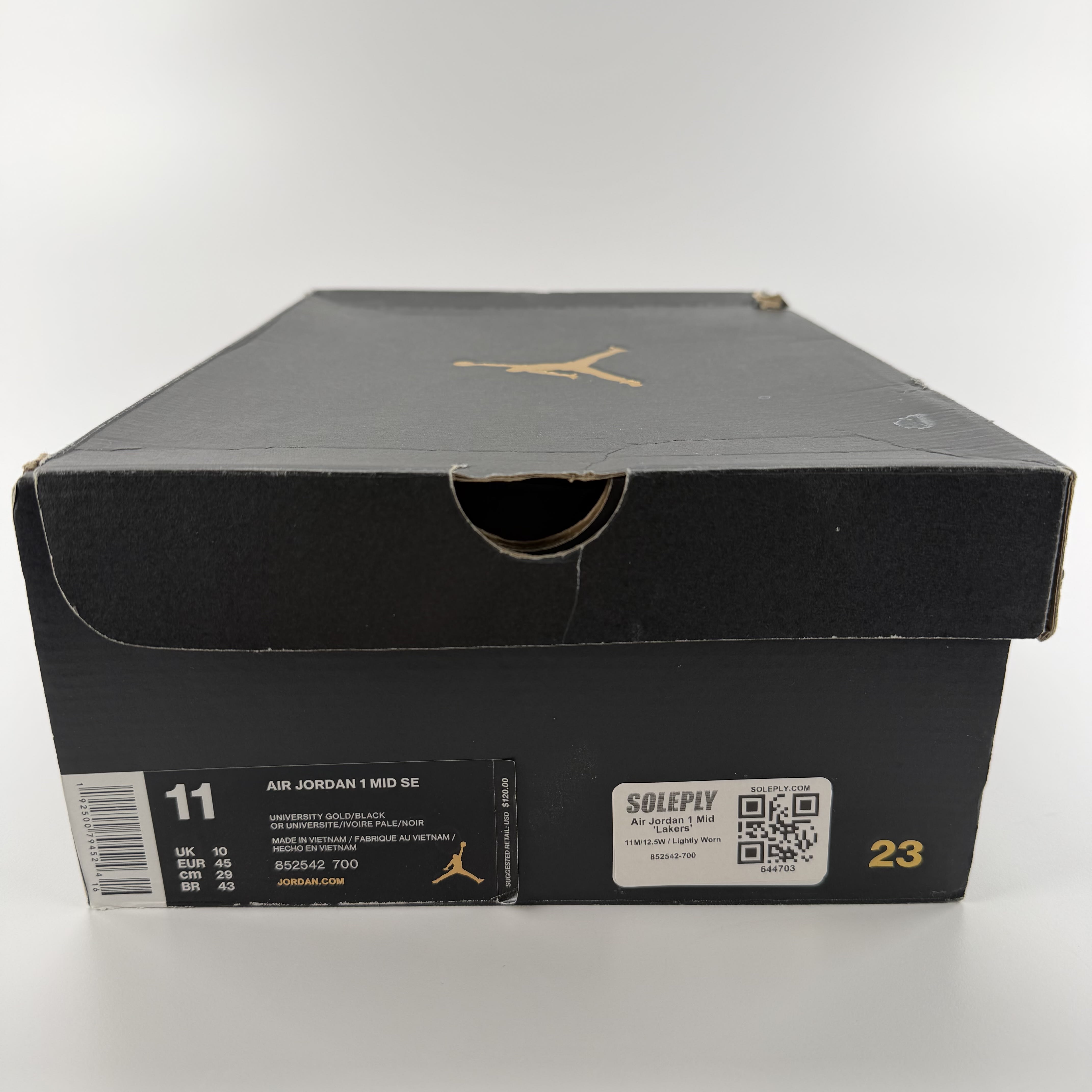 644703 Air Jordan 1 Mid 'Lakers'