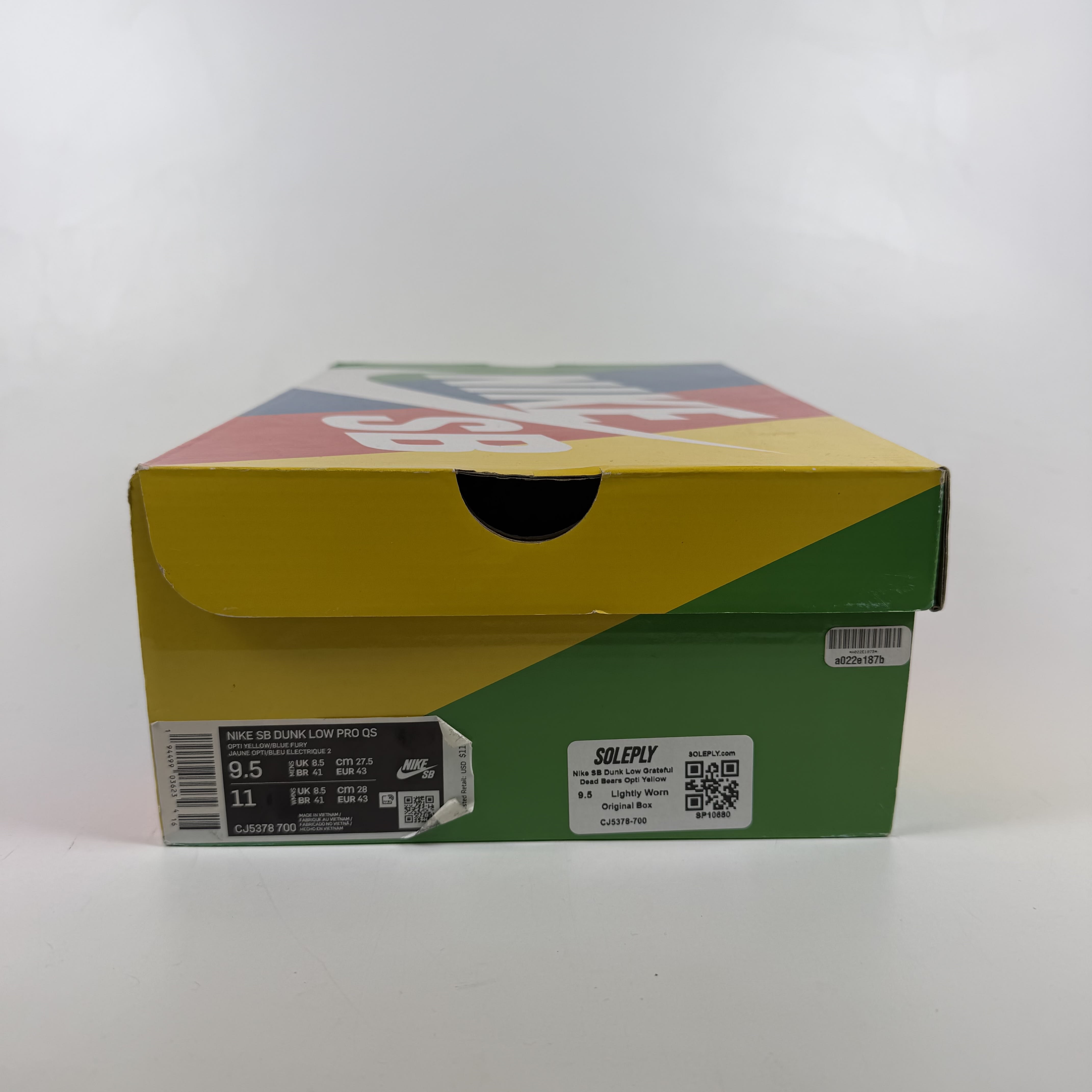SP10680 Nike SB Dunk Low Grateful Dead Bears Opti Yellow