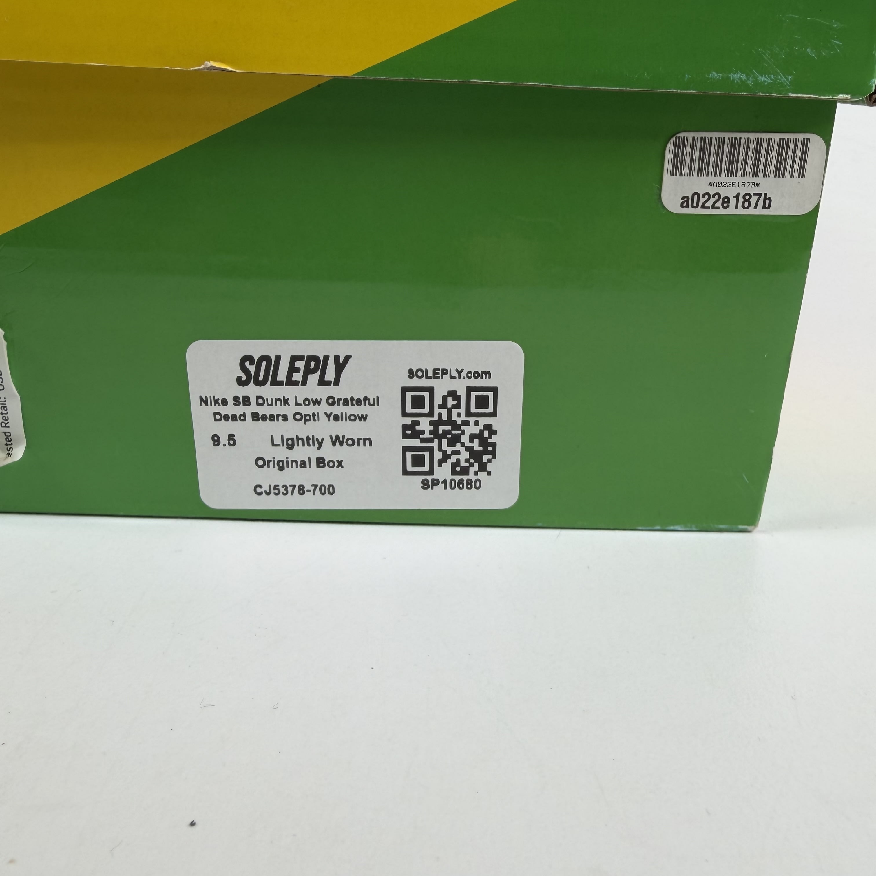 SP10680 Nike SB Dunk Low Grateful Dead Bears Opti Yellow
