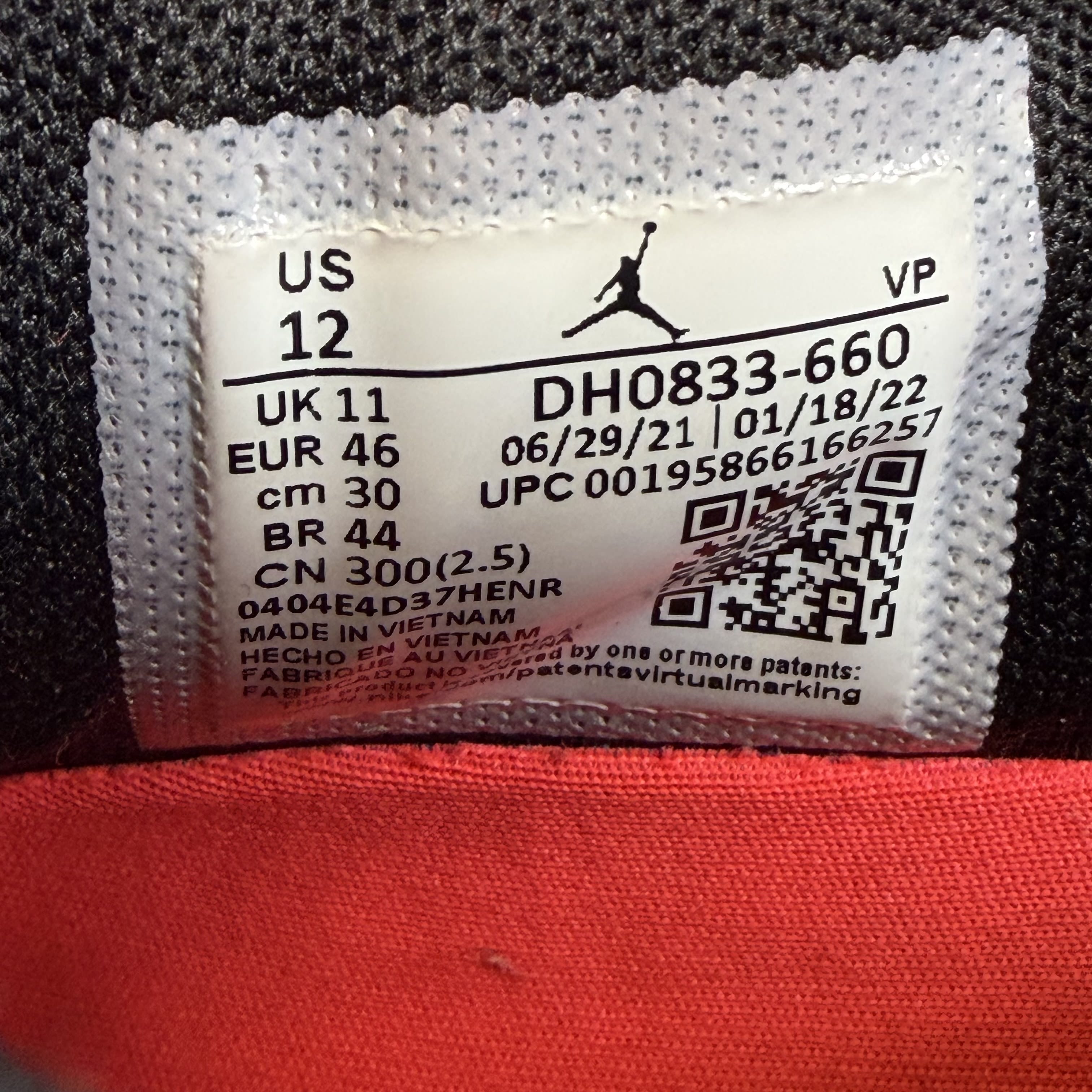 SP6779 Jordan 36 Low Flipped Infrared