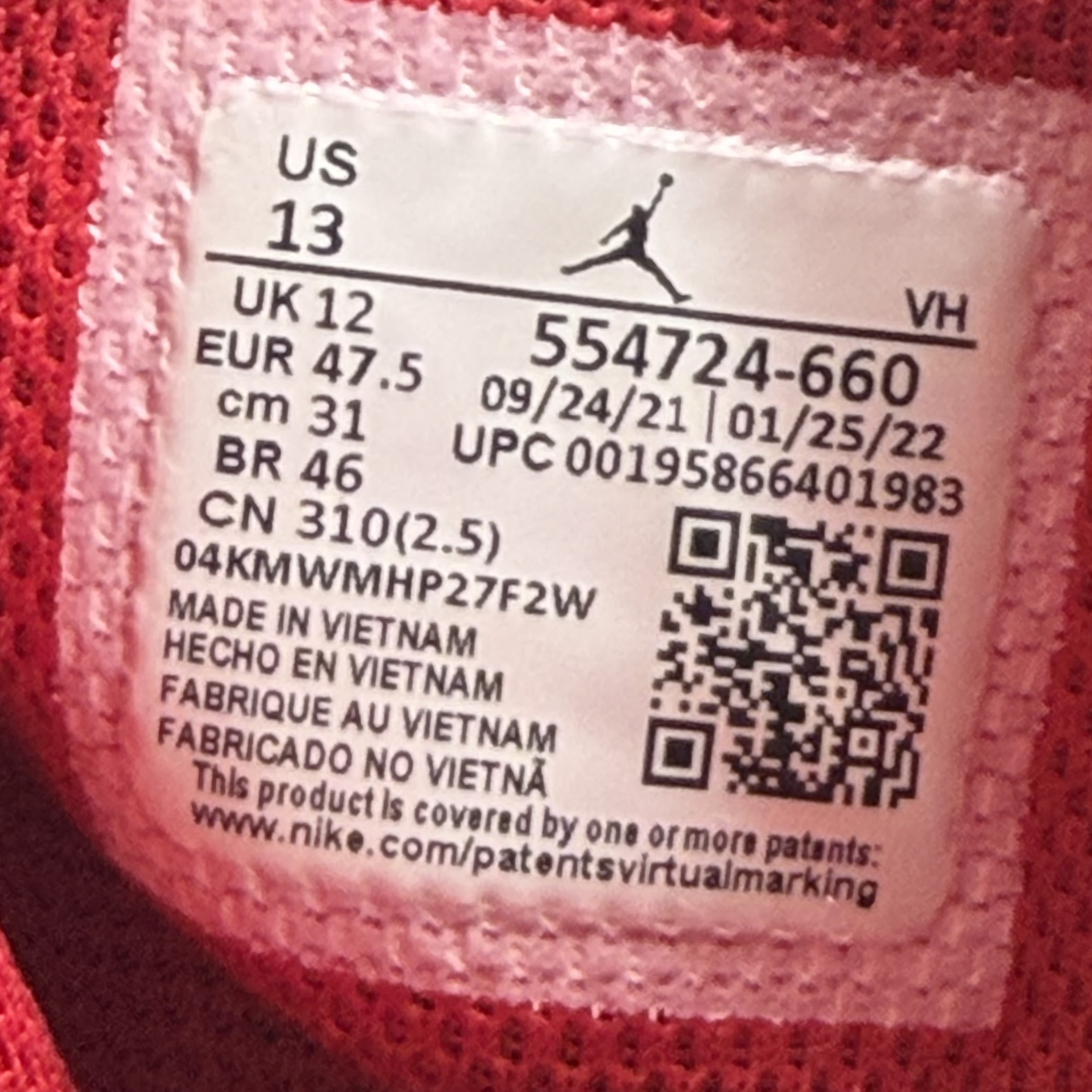 440184 Jordan 1 Mid Reverse Bred (2021)