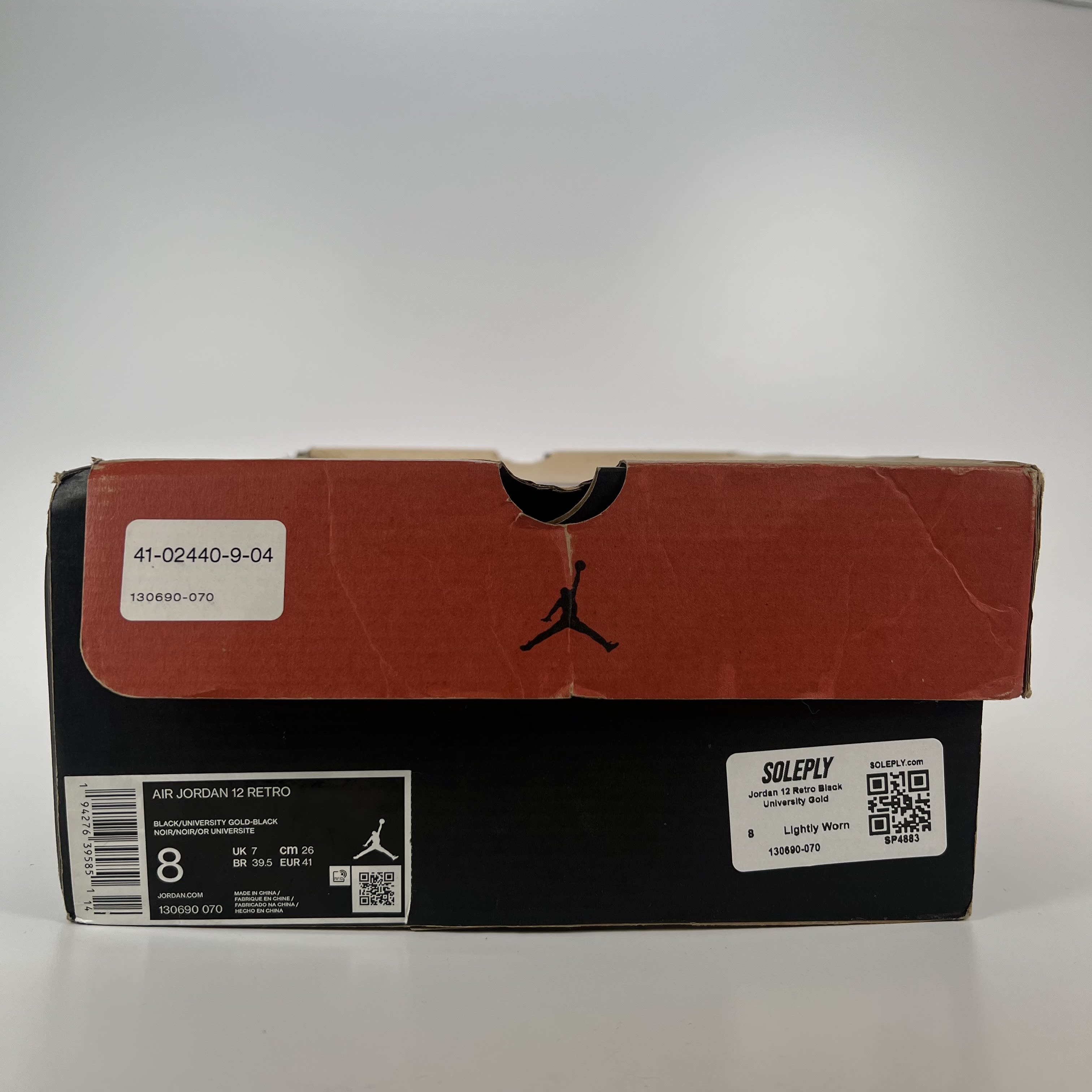 SP4883 Jordan 12 Retro Black University Gold